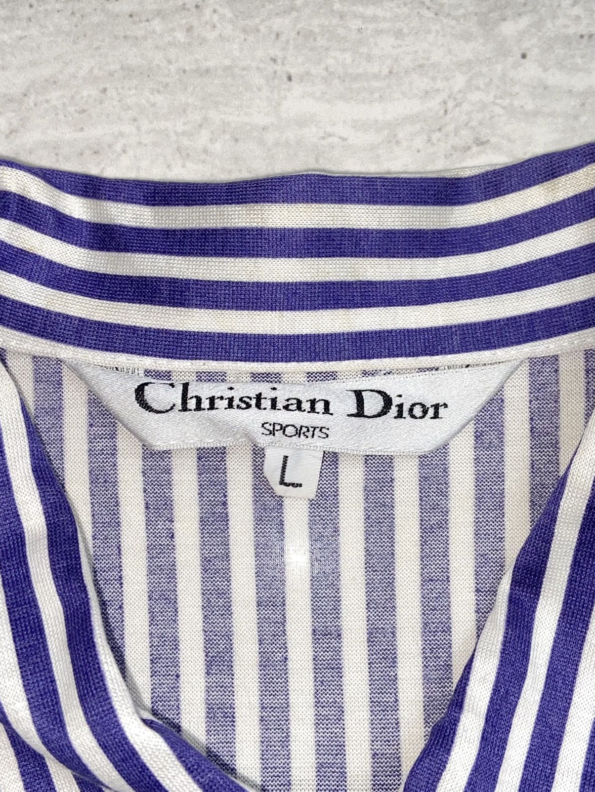 Christian Dior Monsieur × Dior CHRISTIAN DIOR SPORTS Striped Shirt Size S / US 4 / IT 40 - 11 Thumbnail