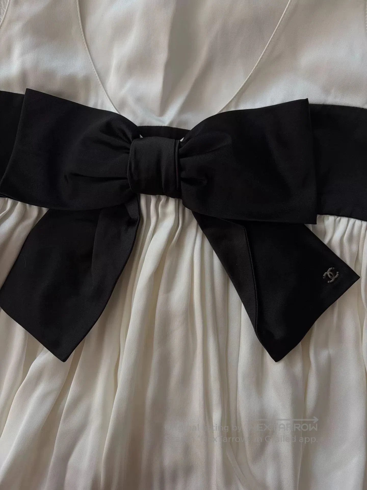 Chanel Chanel 25K White Bow Sleeveless Top. Size US XS / EU 42 / 0 - 4 Thumbnail