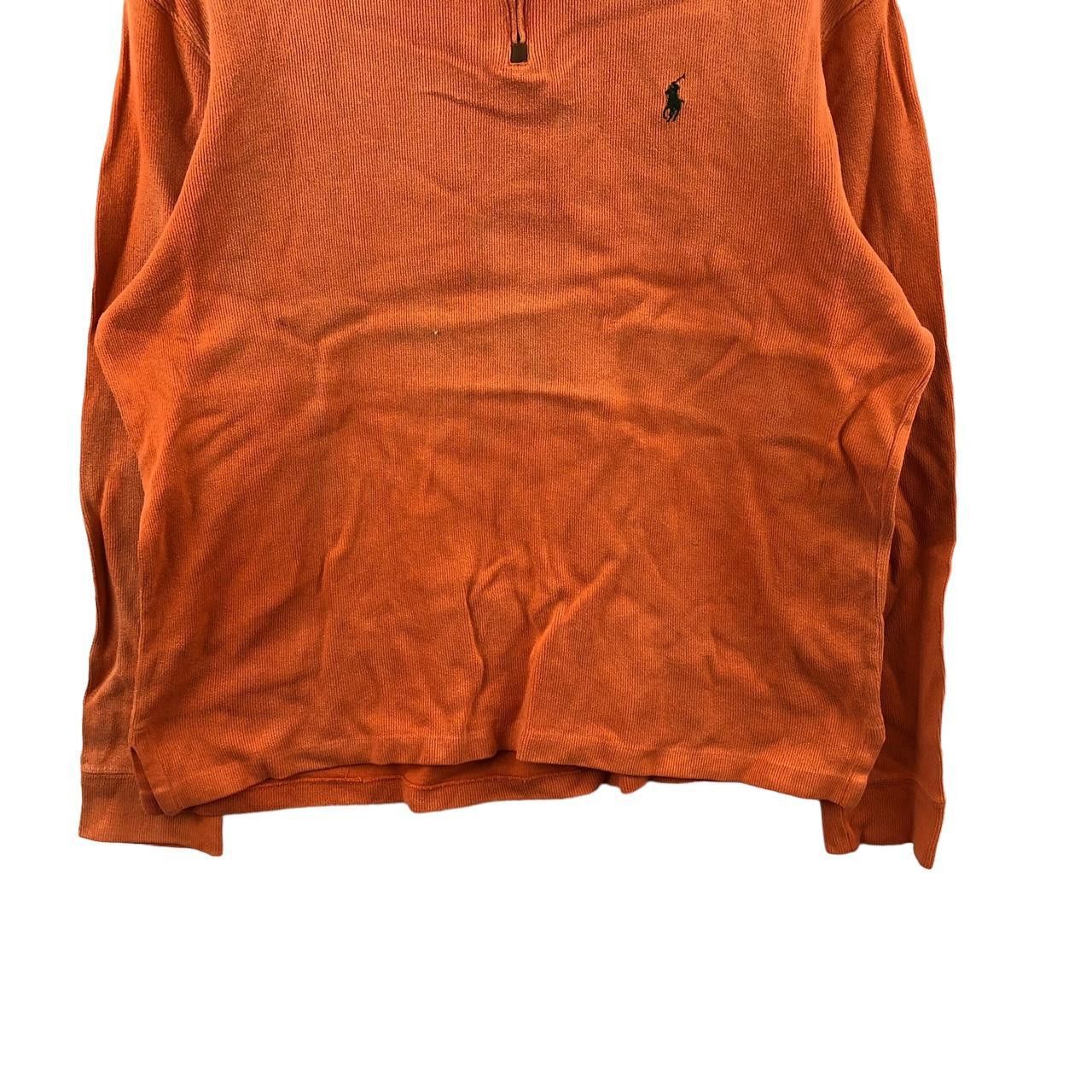 Polo Ralph Lauren Vintage 90’ POLO RALPH LAUREN Half Zipper Sweater Distress Size US XL / EU 56 / 4 - 4 Thumbnail