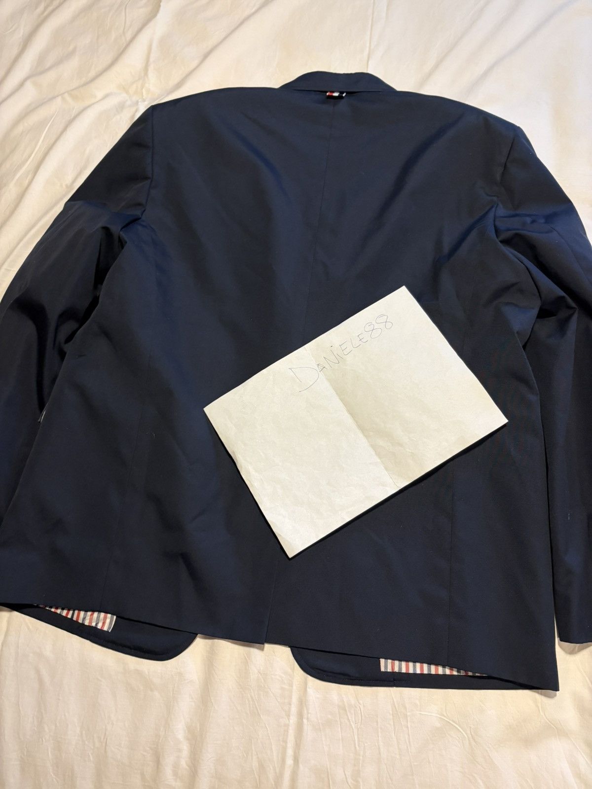Thom Browne Thom Browne padded shoulders navy blazer. Size US L / EU 52-54 / 3 - 13 Thumbnail