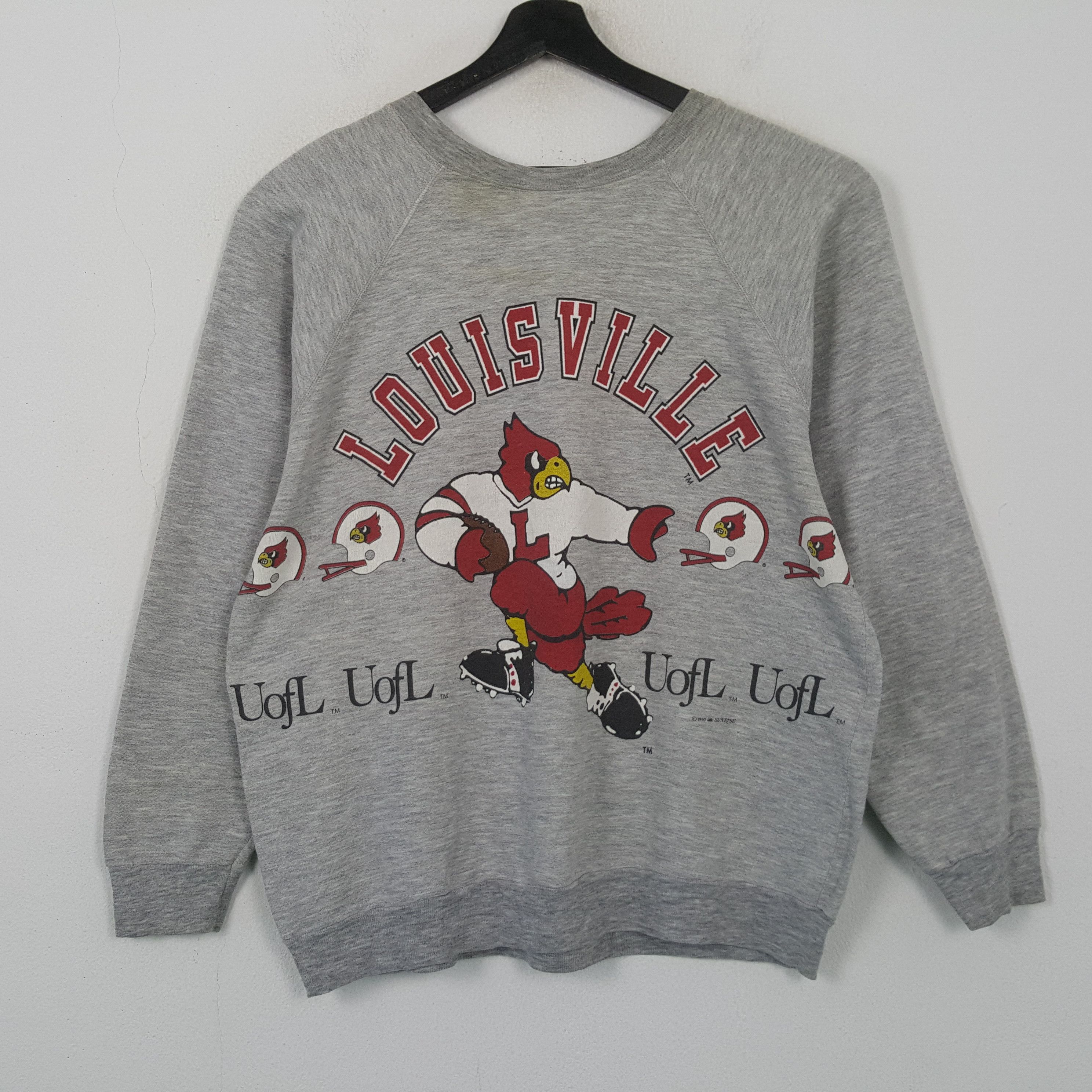 Vintage University Of Louisville Football Team Sweatshirt RR6 Size US M / EU 48-50 / 2 - 3 Thumbnail