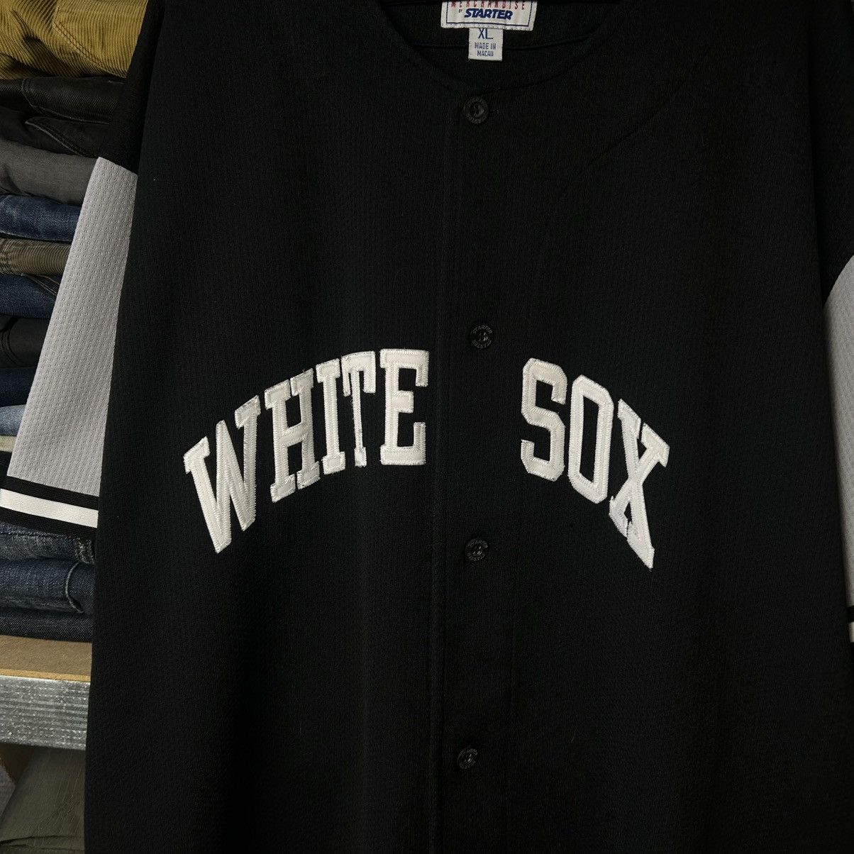 Starter Vintage Starter White Sox Baseball button jersey size XL Size US XL / EU 56 / 4 - 2 Thumbnail