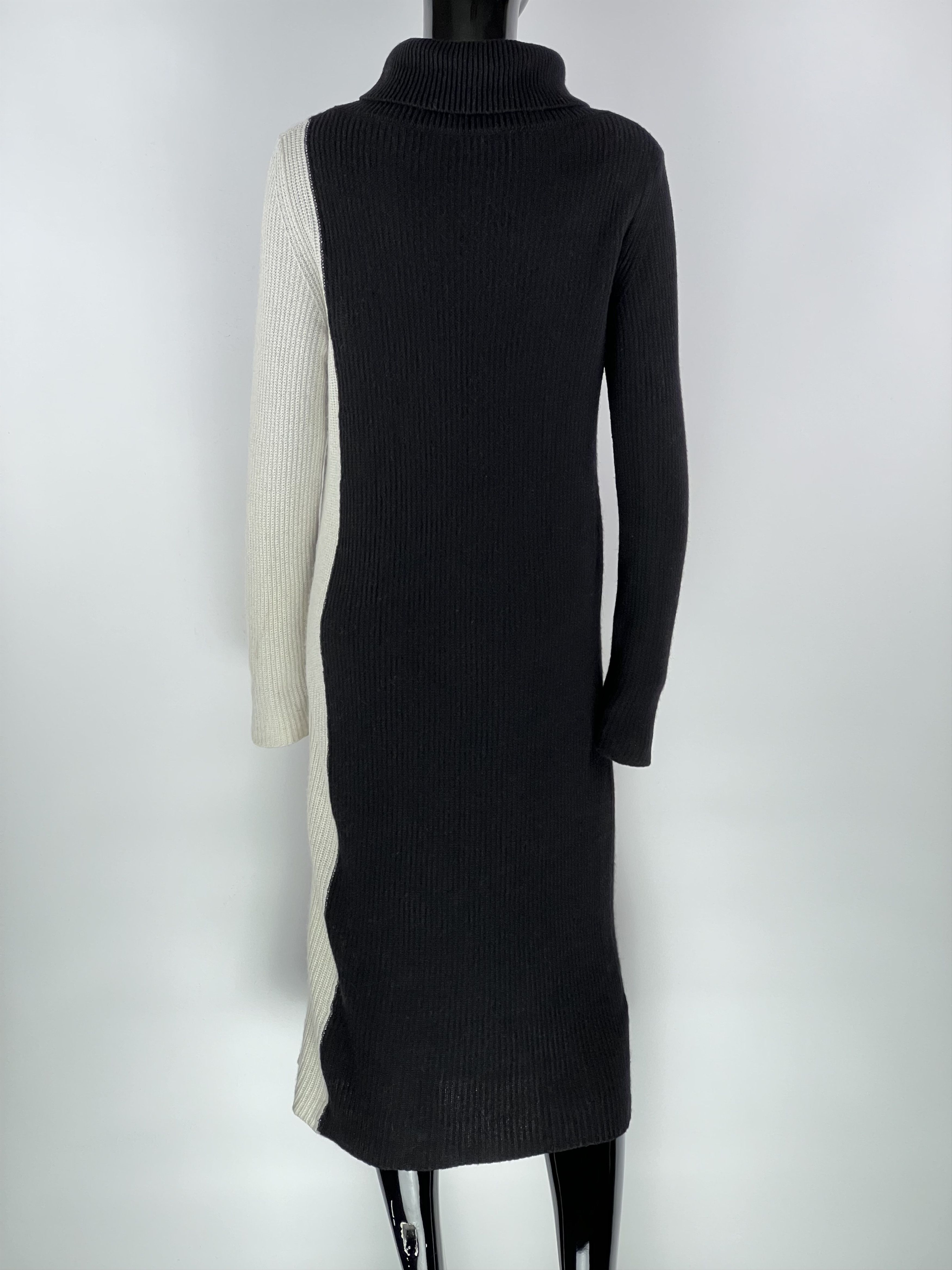 Other Kaos Ribbed Turtleneck Dress Zipped Wool Angora Cashmere S/M Size S / US 4 / IT 40 - 3 Thumbnail