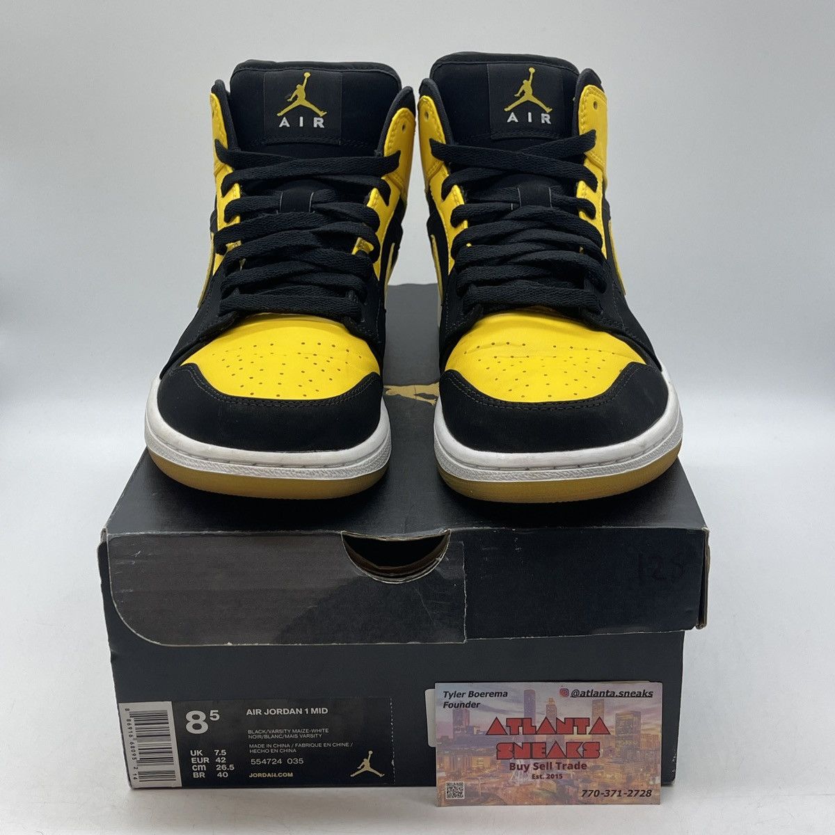 Jordan Brand Air Jordan 1 mid new love Size US 8.5 / EU 41-42 - 2 Thumbnail