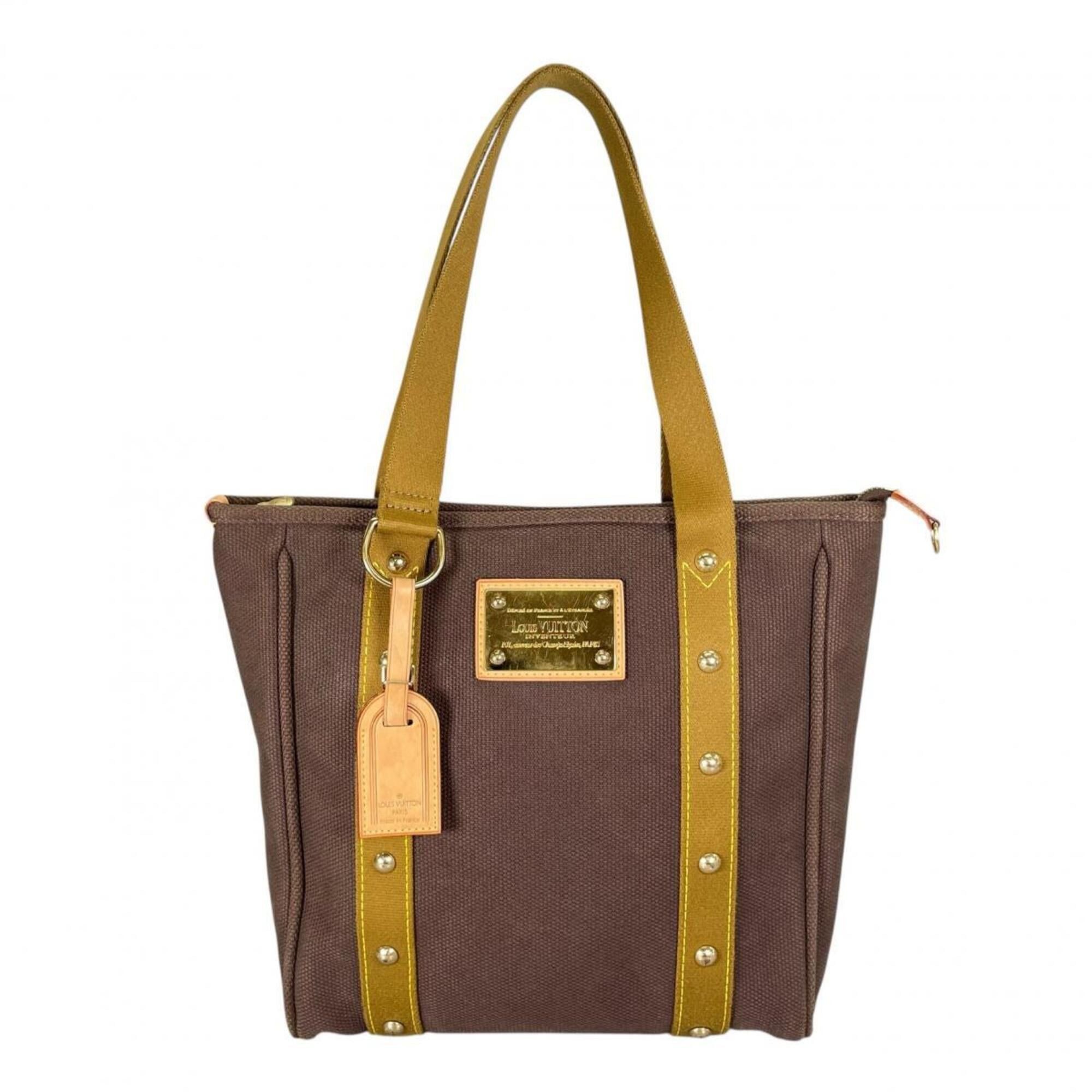 Louis Vuitton Louis Vuitton Cabas MM Antigua Canvas Tote Bag, M40086 Brown Size ONE SIZE - 1 Thumbnail