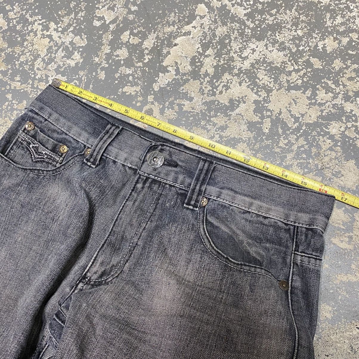 Blue Gear × Vintage Vintage Black Faded Blue Gear y2k baggy Denim Jeans Size US 33 - 11 Thumbnail
