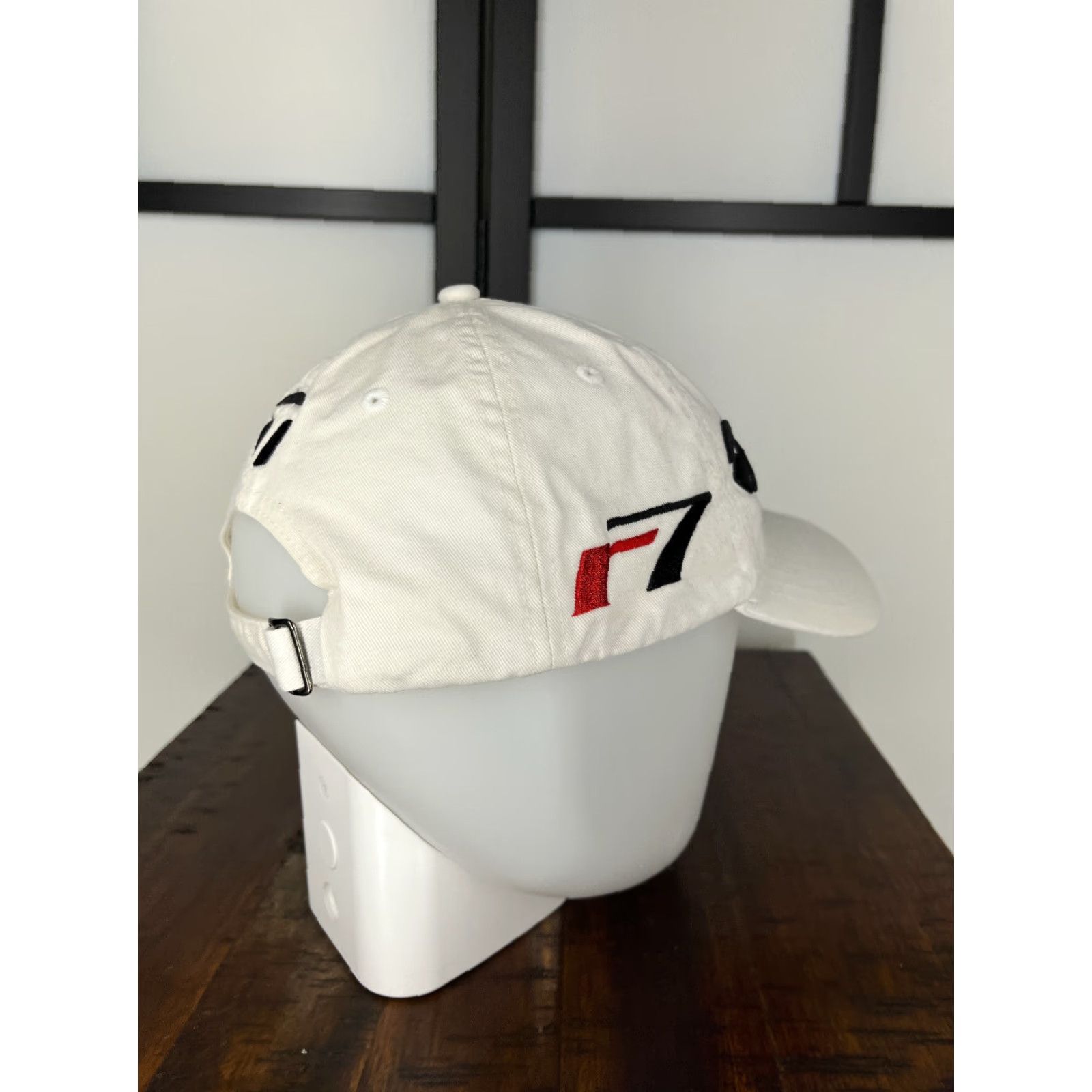 TaylorMade Taylormade Hat Cap Adjustable One Size White Cotton Twill Golf Hat Mens Cap R7 Twill Golf Golfer Logo White Cap Size ONE SIZE - 7 Thumbnail