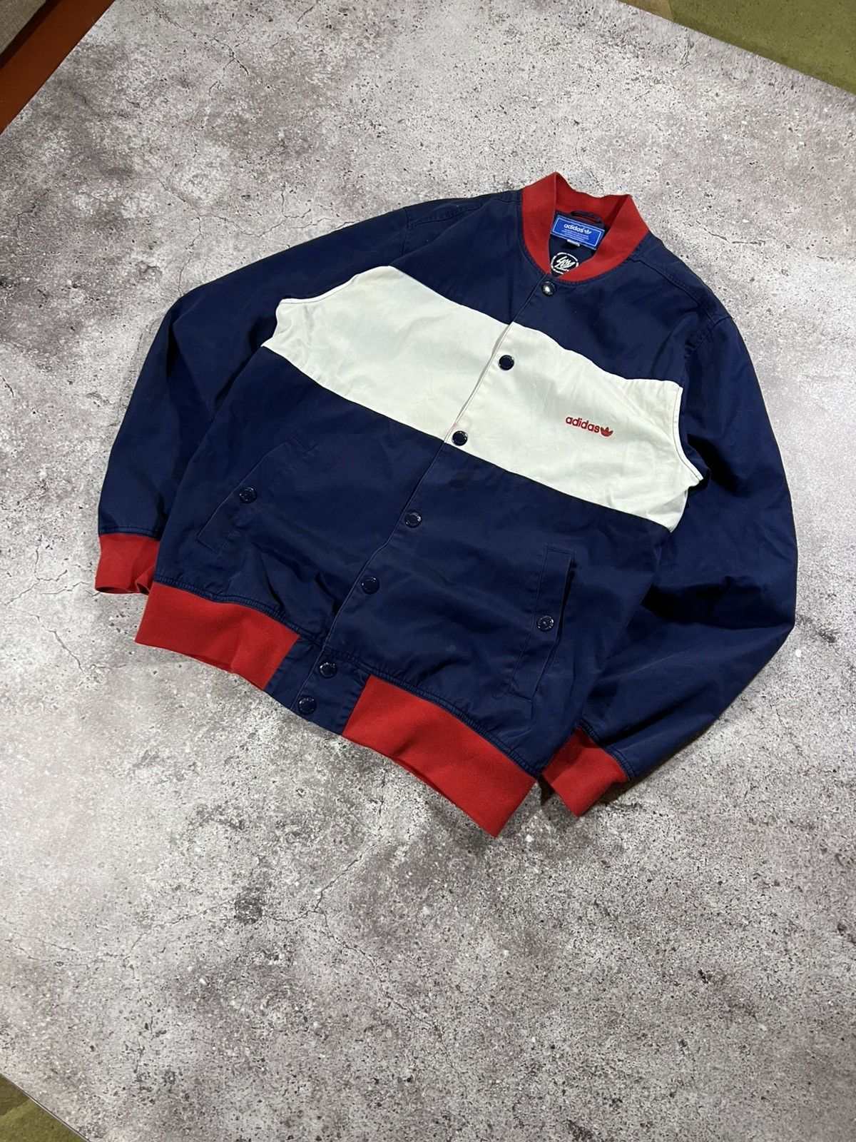 Adidas Vintage Adidas Varsity Bomber Jacket Size US L / EU 52-54 / 3 - 4 Thumbnail