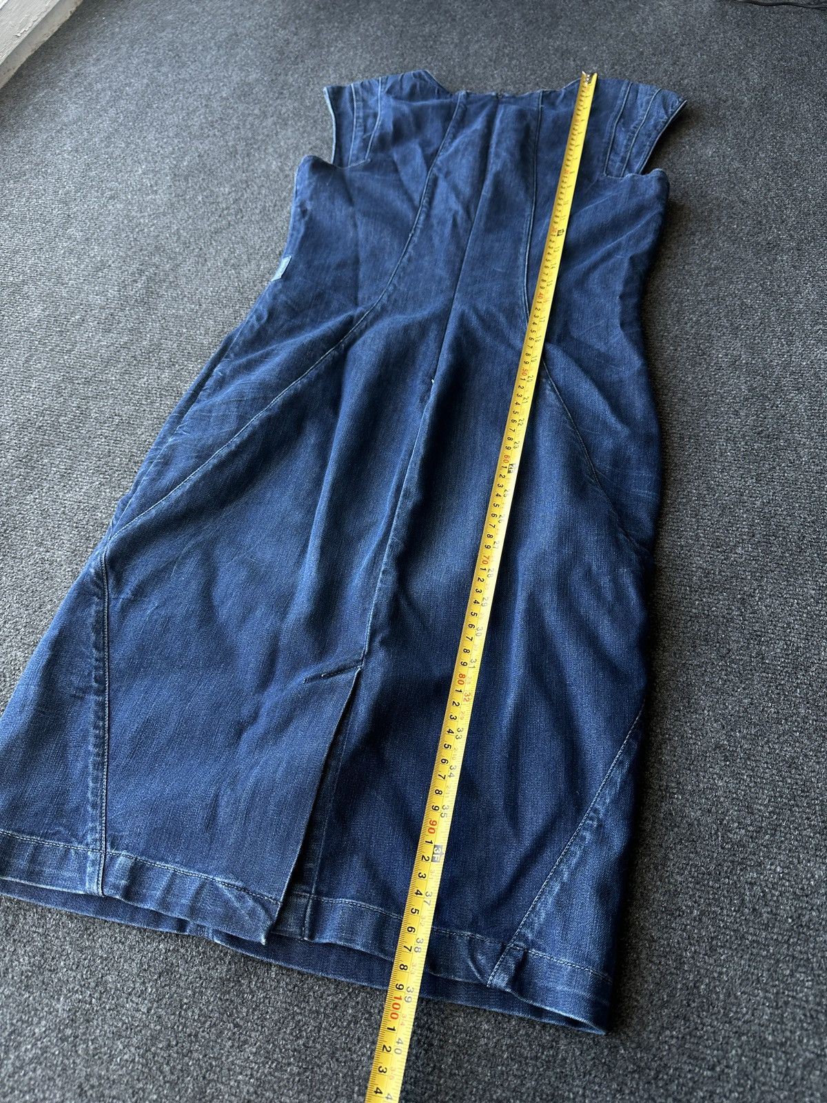 Armani ARMANI JEANS 🚨 DENIM BLUE DRESS LUXURY OLD MONEY WOMEN Size M / US 6-8 / IT 42-44 - 12 Thumbnail