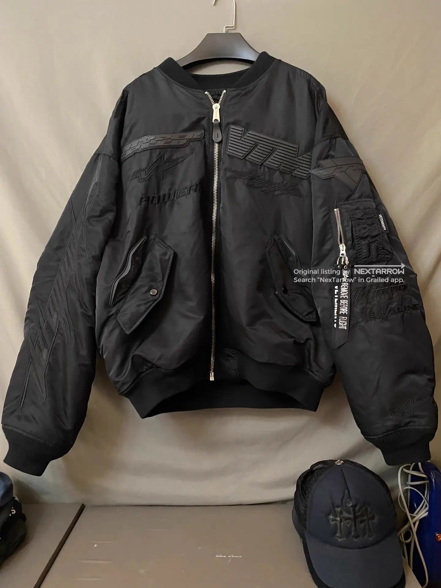 Vetements Vetements X Alpha Industries AW 18 Moto Bomber | Grailed