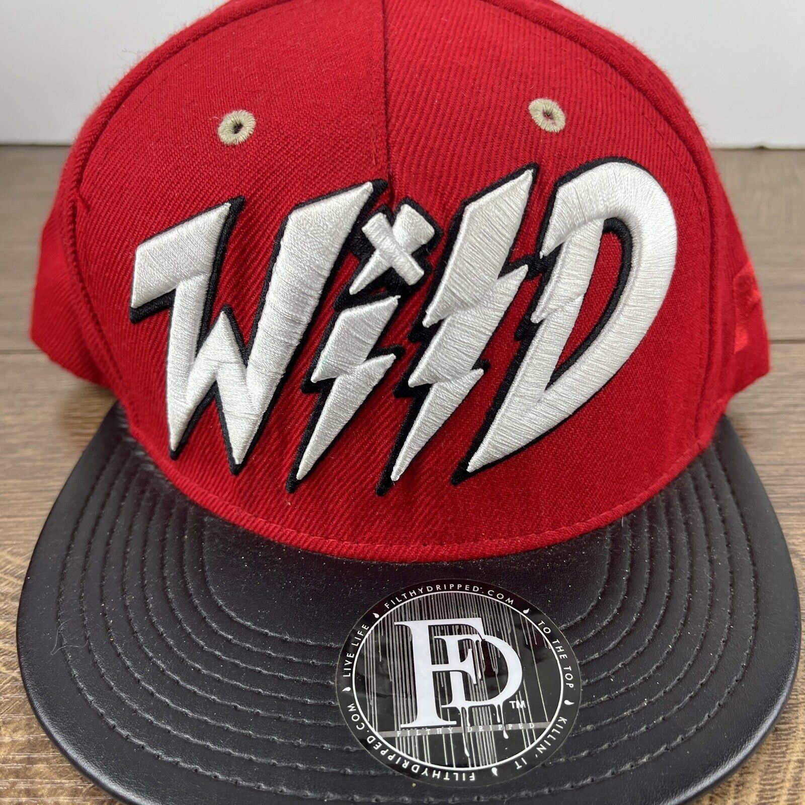 Other Wild Hat Wild Red Hat Adjustable Adult Size Hat Red Cap Size ONE SIZE - 6 Thumbnail