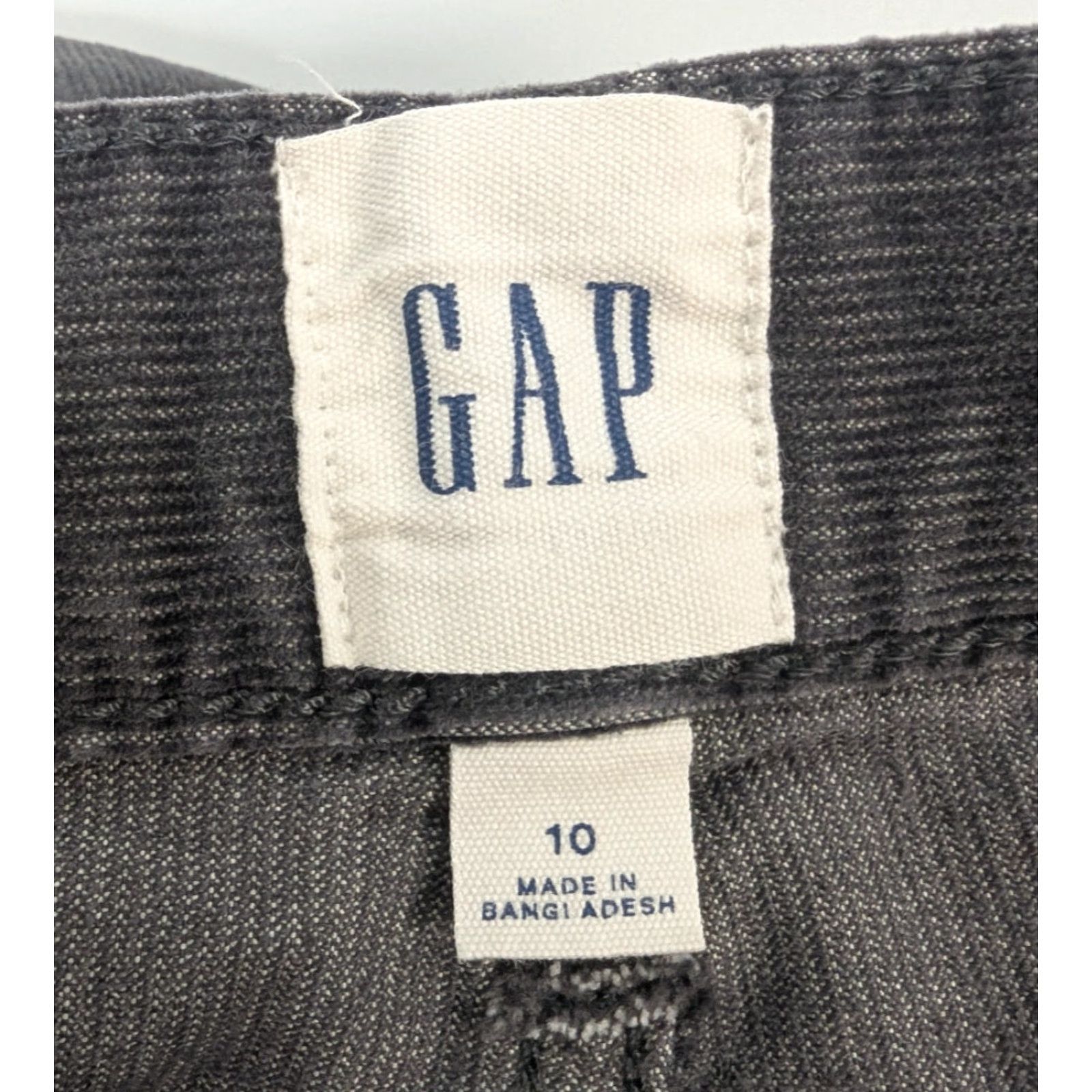 Gap GAP Grey Corduroy Raw Edge Hem Stretch Cut Off Shorts Fringe Women's Size 10 Y2K Size 32" / US 10 / IT 46 - 7 Thumbnail