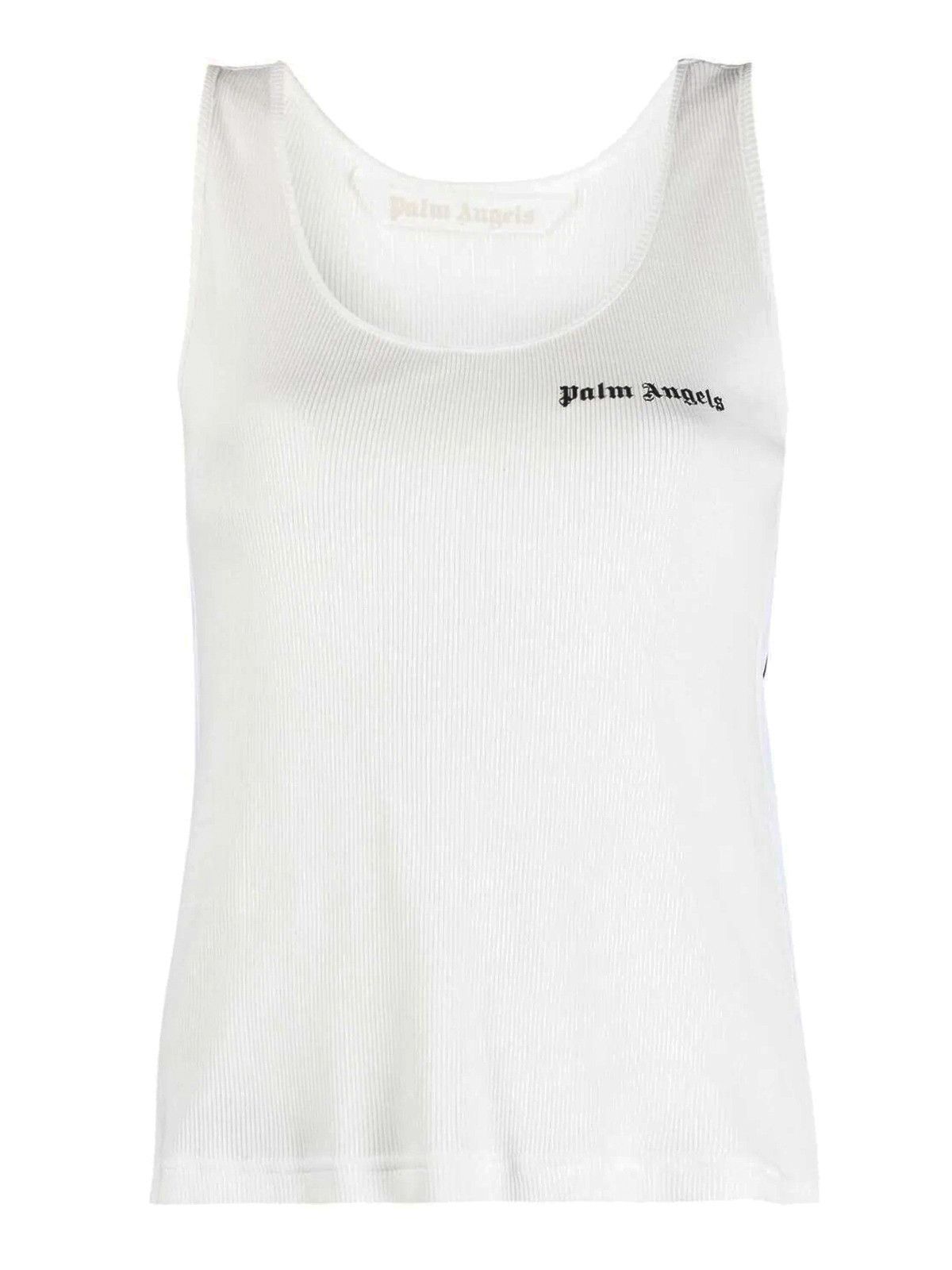 Palm Angels o1gr1nt0425 Classic Logo Tank Top in White Size XS / US 0-2 / IT 36-38 - 1 Thumbnail