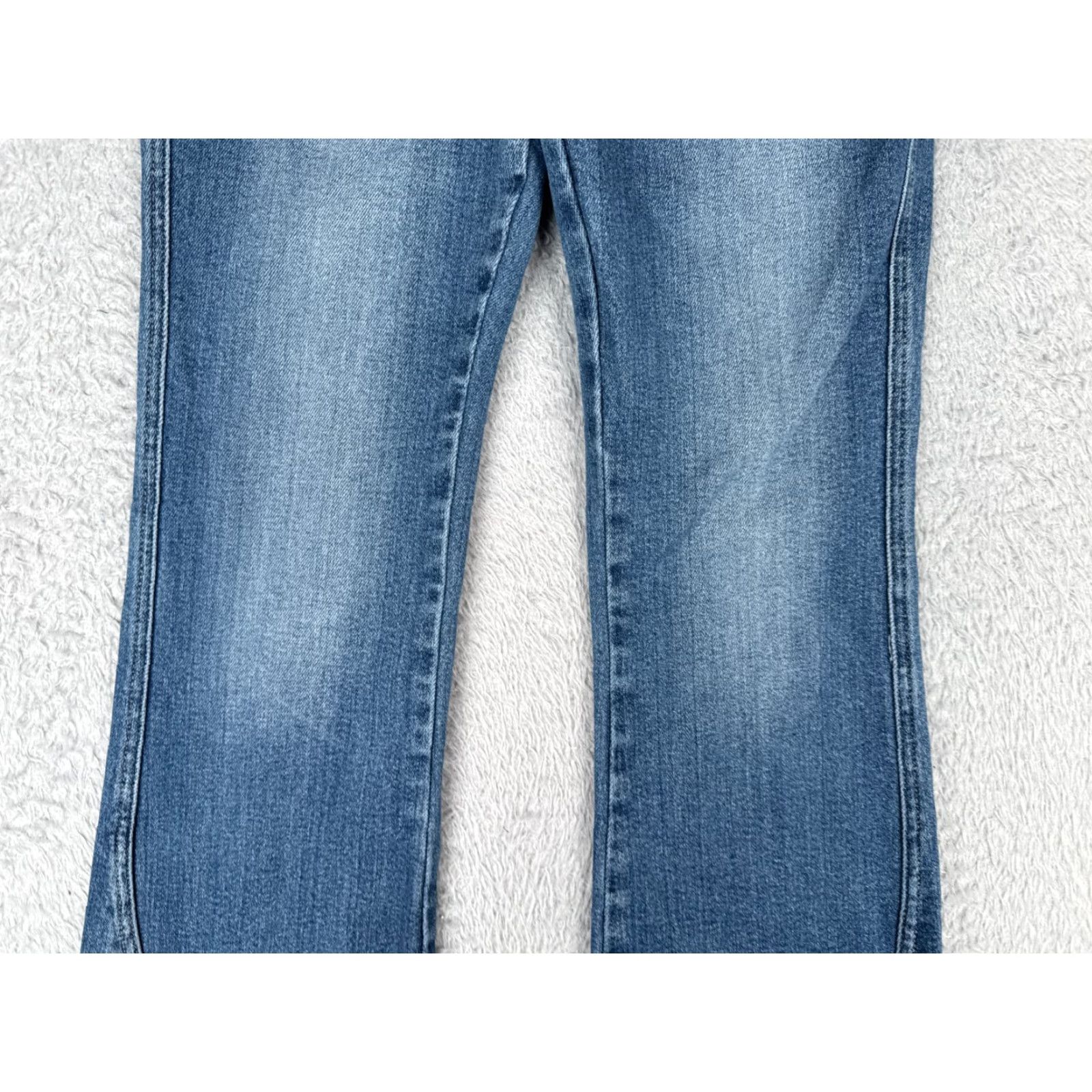 Vintage Kancan Jeans Jeans KanCan Blue Denim Bootcut Mid Rise 26x30 Distressed Stretch Women Regular 7 Pants Size 28" / US 6 / IT 42 - 3 Thumbnail