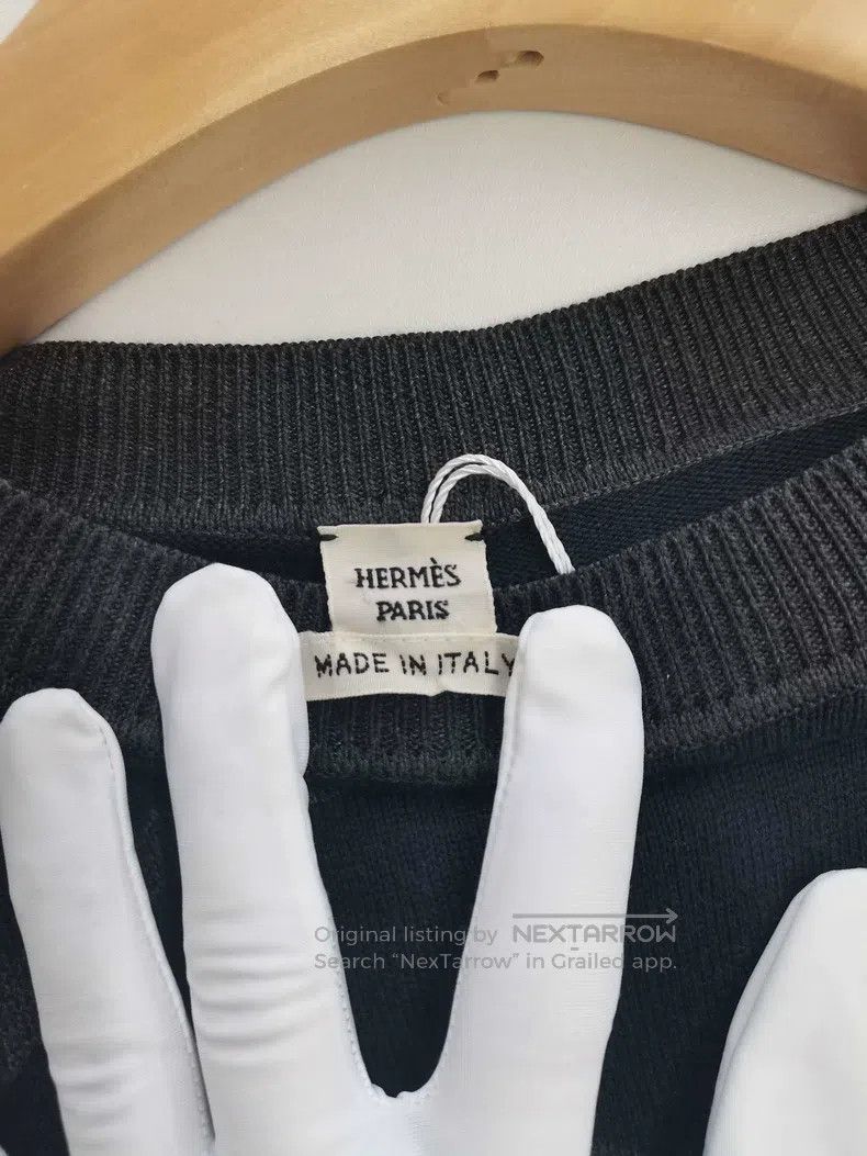 Hermes Hermes Long-sleeved knitted shirt Size XXS / US 00 / IT 34 - 3 Thumbnail
