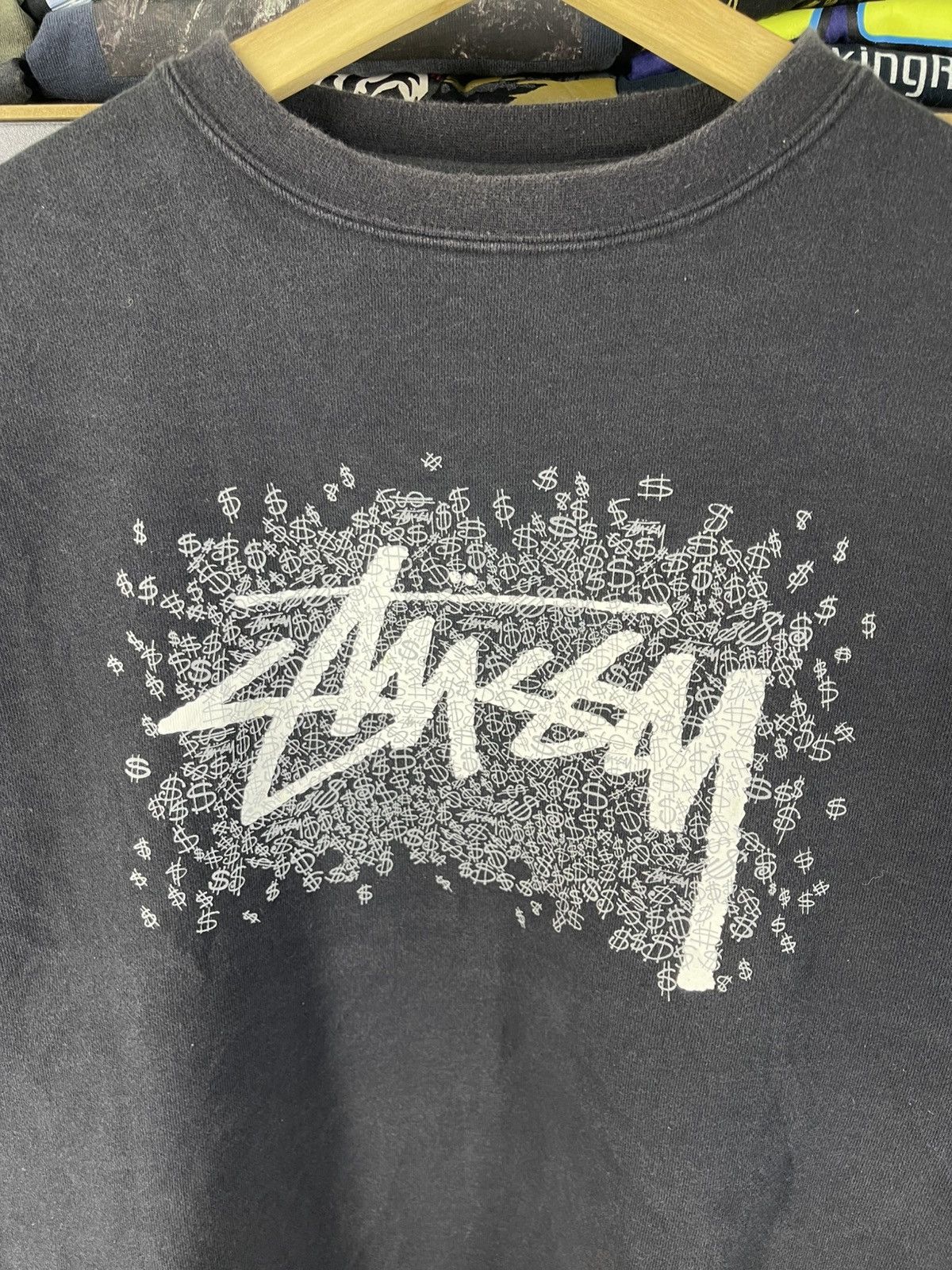 Stussy Vintage Stussy Dollar Sign Pattern Logo Sweatshirt Size US L / EU 52-54 / 3 - 5 Thumbnail