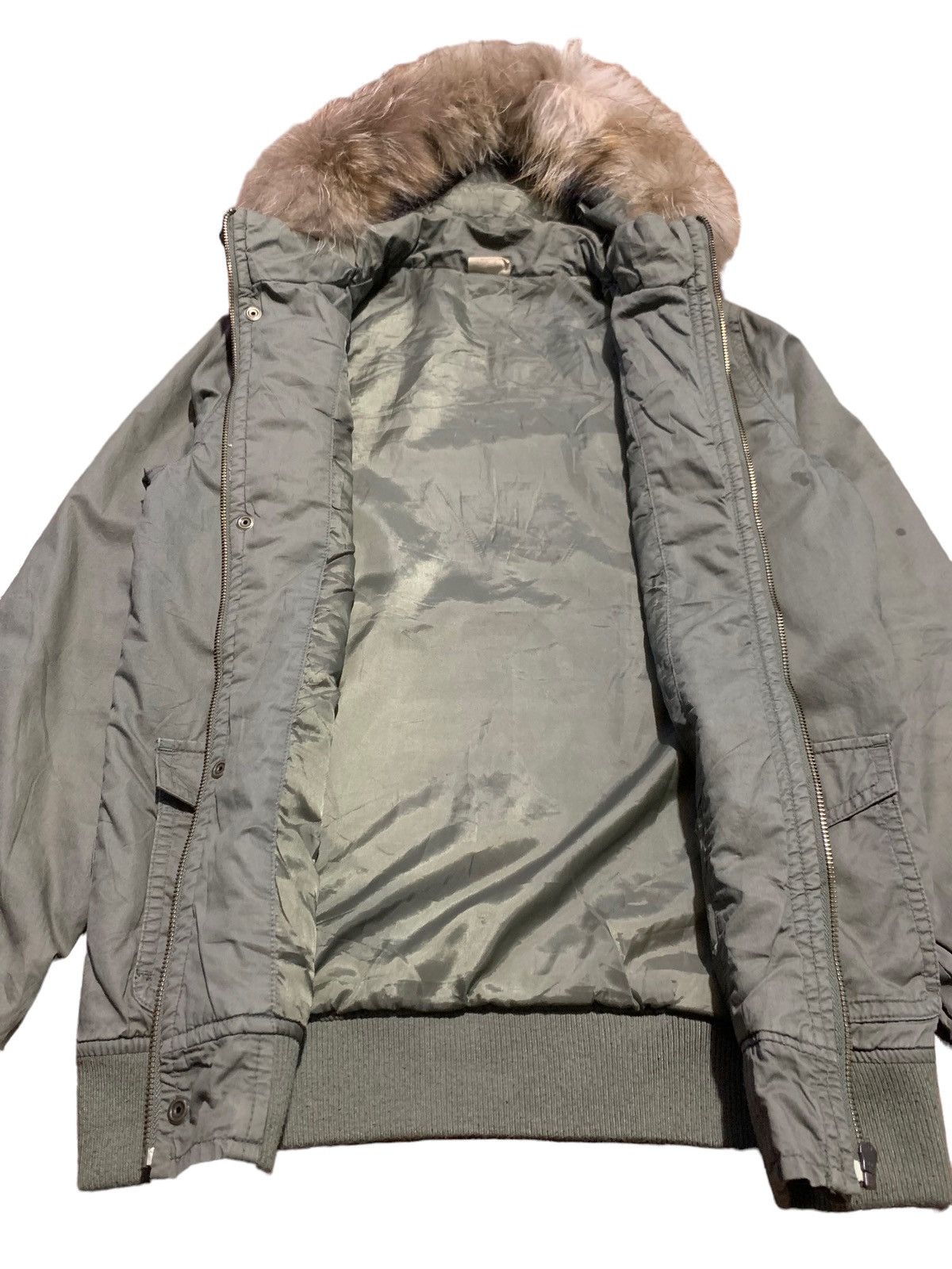 If Six Was Nine × Japanese Brand × Le Grande Bleu (L.G.B.) 1990s Blue moon blue poem fur hoodie military jacket Size US M / EU 48-50 / 2 - 7 Thumbnail