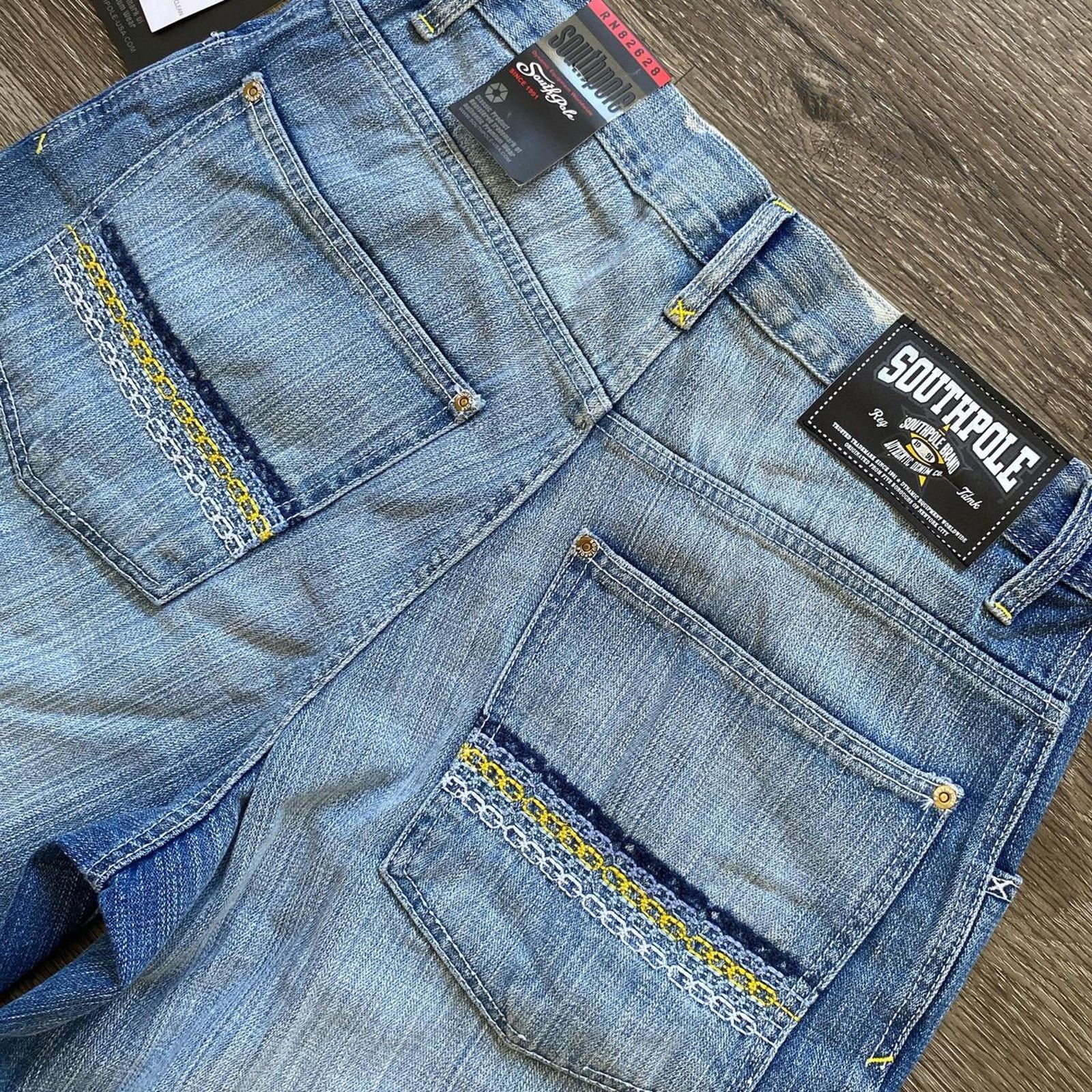Southpole × Vintage Vintage 00s Deadstock Embroidered SouthPole Jorts Size US 34 / EU 50 - 2 Thumbnail