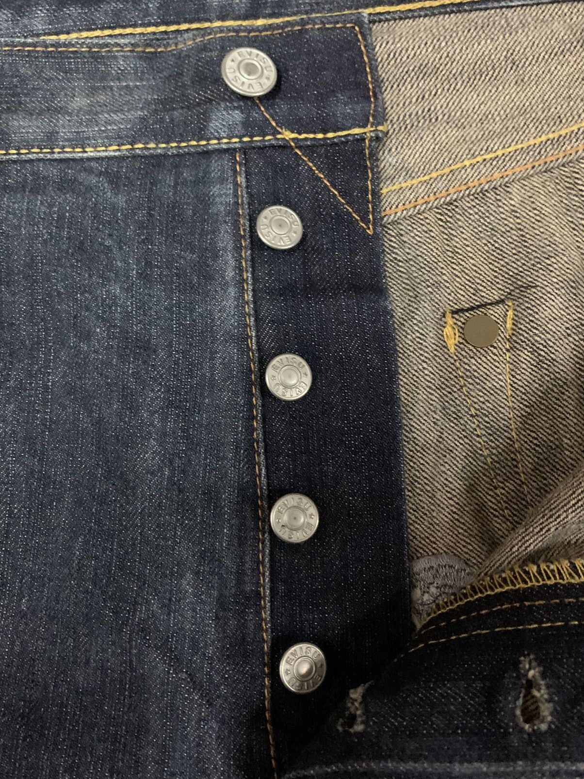 Evisu Evisu Selvedge ButtonFly Skull Embroidery Jeans Size US 40 / EU 56 - 14 Thumbnail