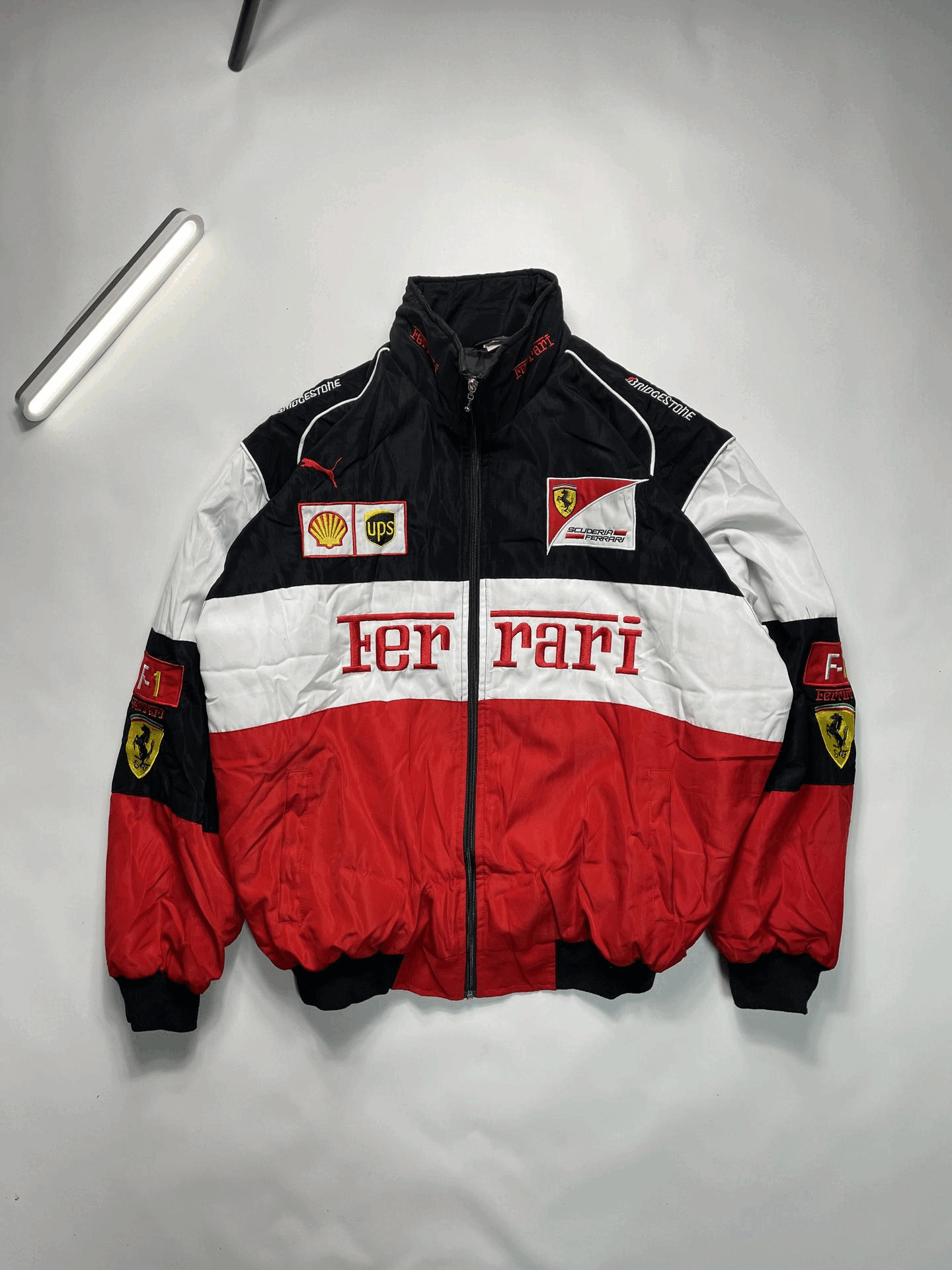 Ferrari Ferrari Racing Jacket, Black F1 Leather Jacket | Grailed