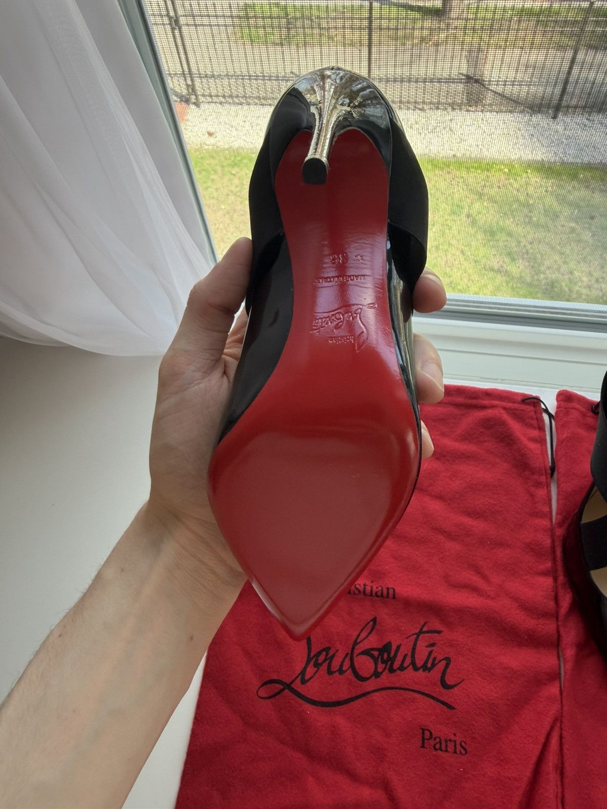Christian Louboutin Christian Louboutin Sharpstagram Cross-Strap Black Size US 6 / IT 36 - 4 Thumbnail