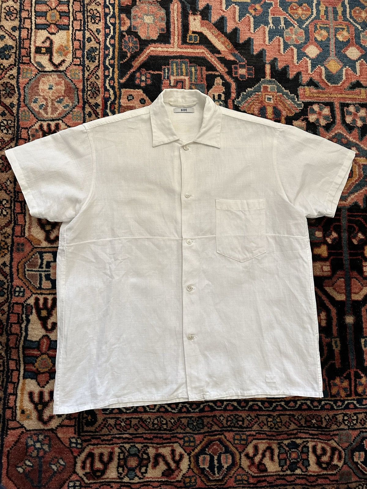 Bode Bode - 1/1 Linen Shirt - XS/S Size US XS / EU 42 / 0 - 1 Thumbnail
