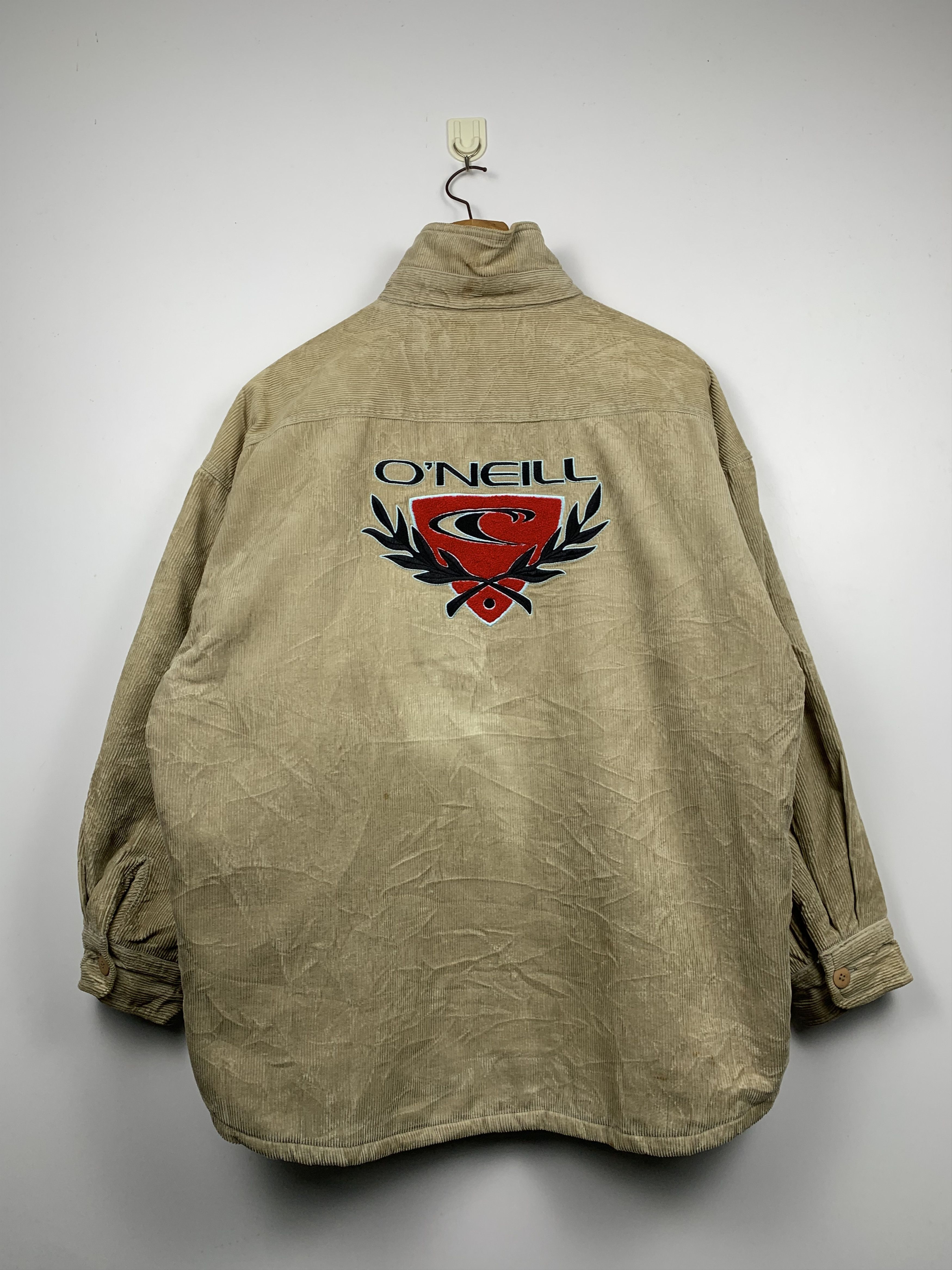 O'Neill Vintage 90s Oneill Big Logo Velvet Jacket J1185 Size US L / EU 52-54 / 3 - 1 Thumbnail