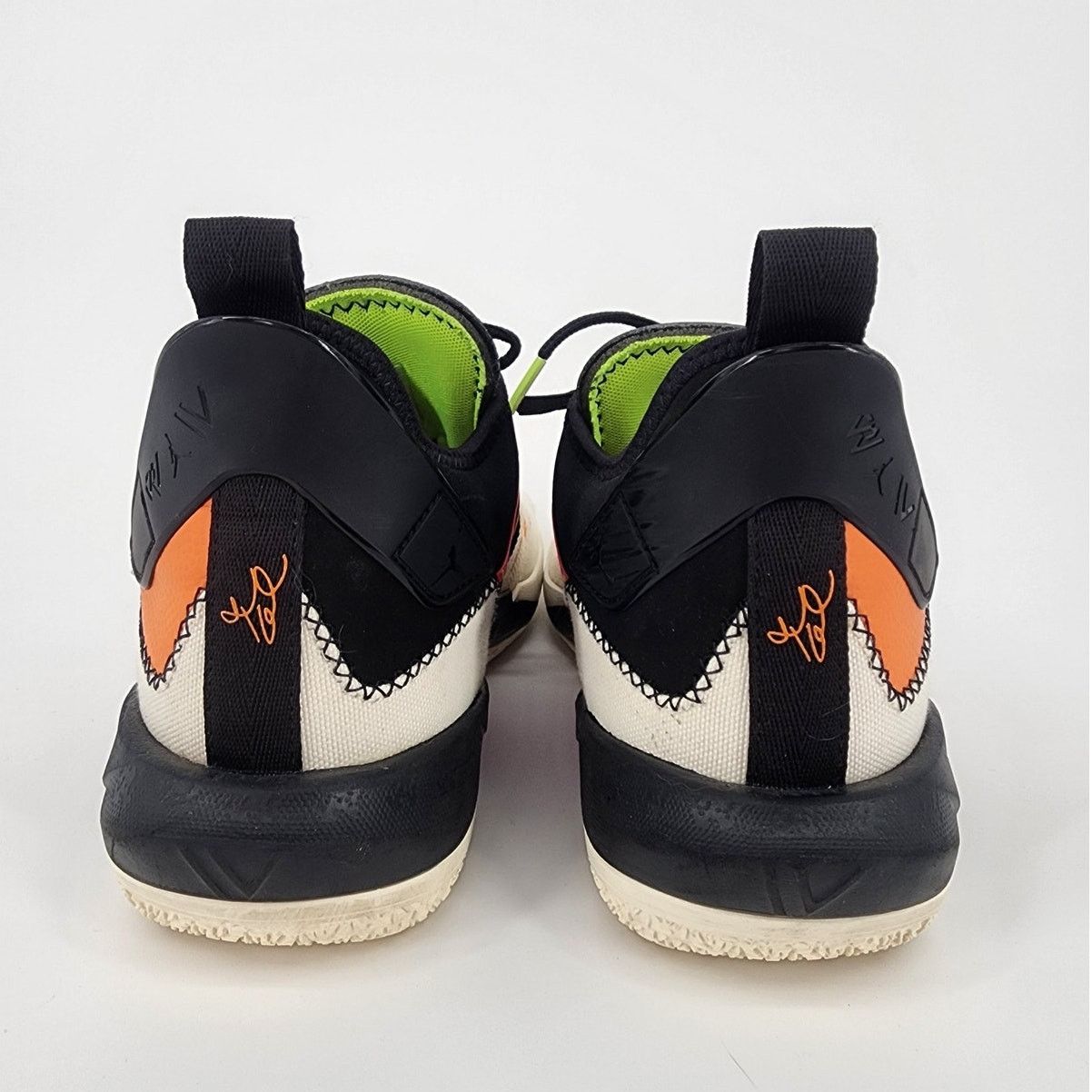 Nike Jordan Why Not Zer0.4 Pale Ivory Orange Volt Men’s 10.5 Size US 10.5 / EU 43-44 - 4 Thumbnail