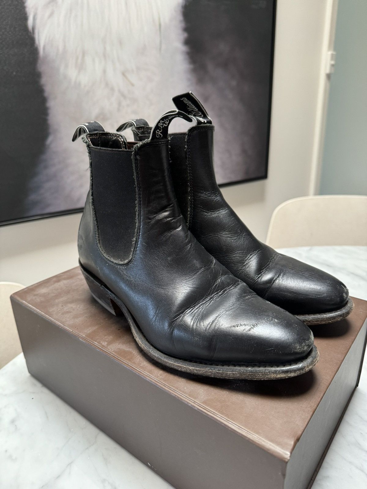 image of R M Williams Rm Williams Lady Yearling Boots in Black, Women's (Size 8.5)