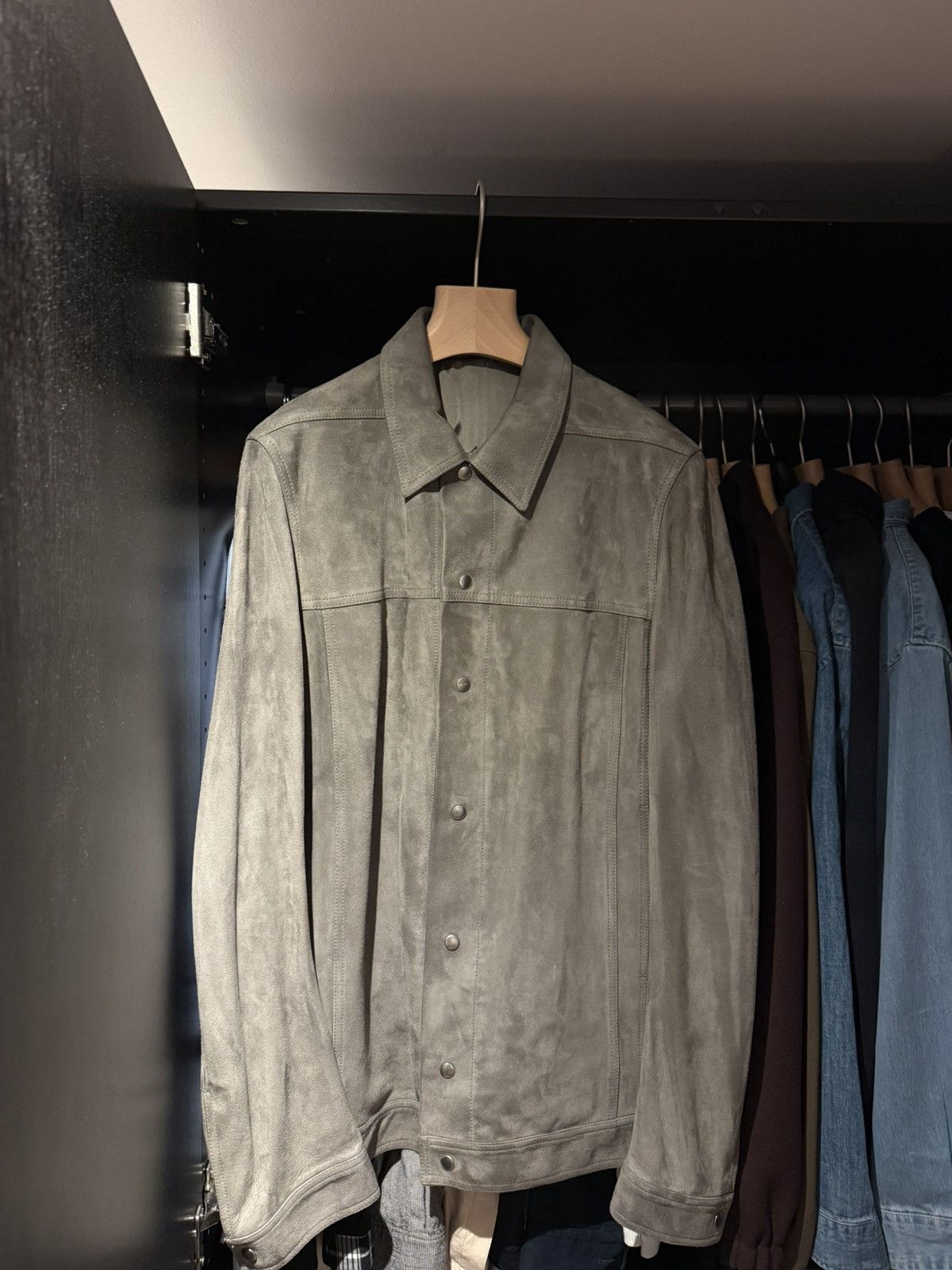 Rick Owens Rick Owens Larry F/W 19 Lamb Leather Jacket Size US L / EU 52-54 / 3 - 1 Thumbnail