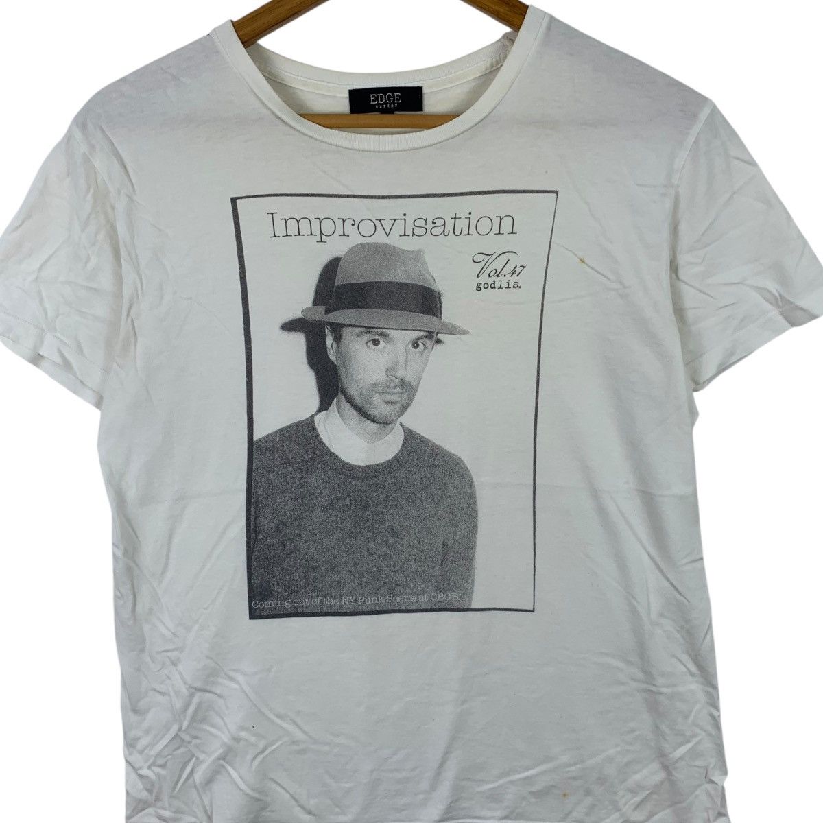 Vintage DAVID GODLIS PHOTOGRAPHY NY Punk CBGB Rupert Tee Shirt Top Size M / US 6-8 / IT 42-44 - 3 Thumbnail