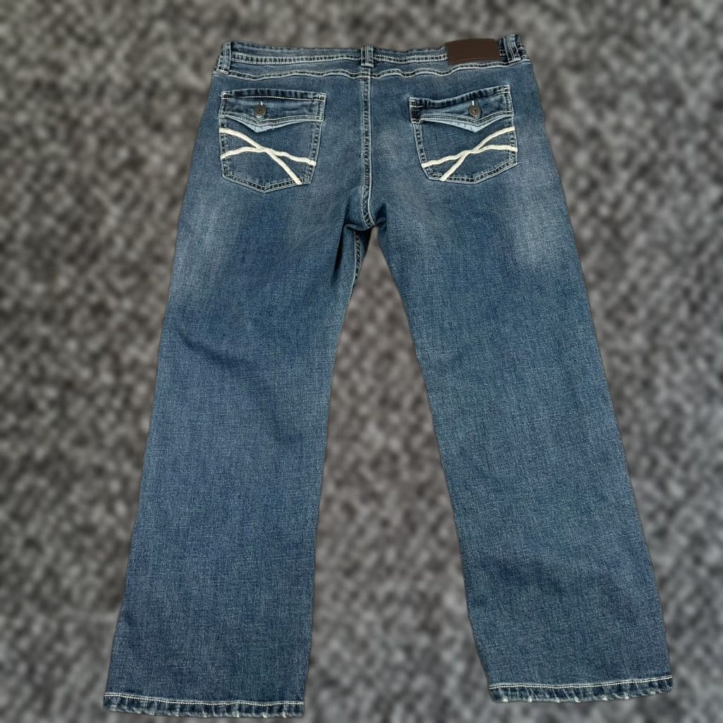Vintage VINTAGE TK AXEL Mens Jeans 40x30 Slim Bootcut Stretch Denim Medium Wash Blue Mens Size US 40 / EU 56 - 1 Thumbnail