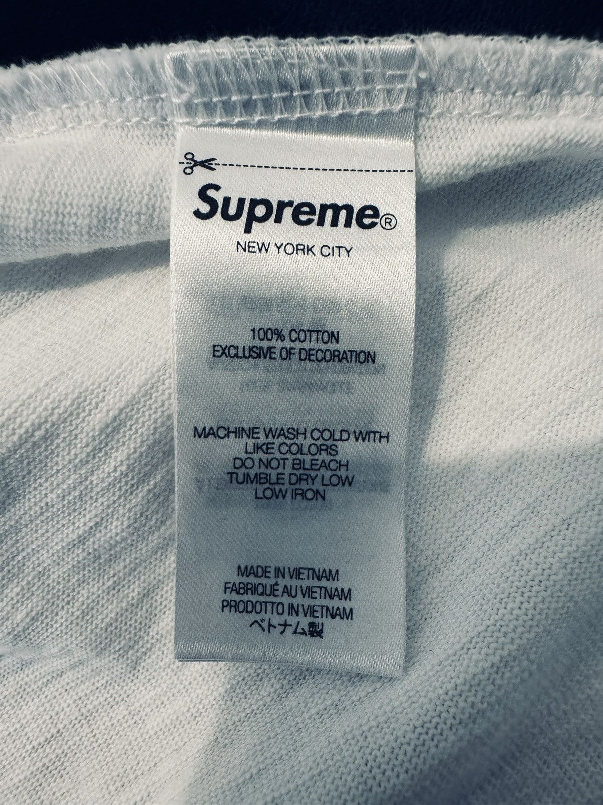 Supreme white baggy supreme t shirt Size US XL / EU 56 / 4 - 4 Thumbnail