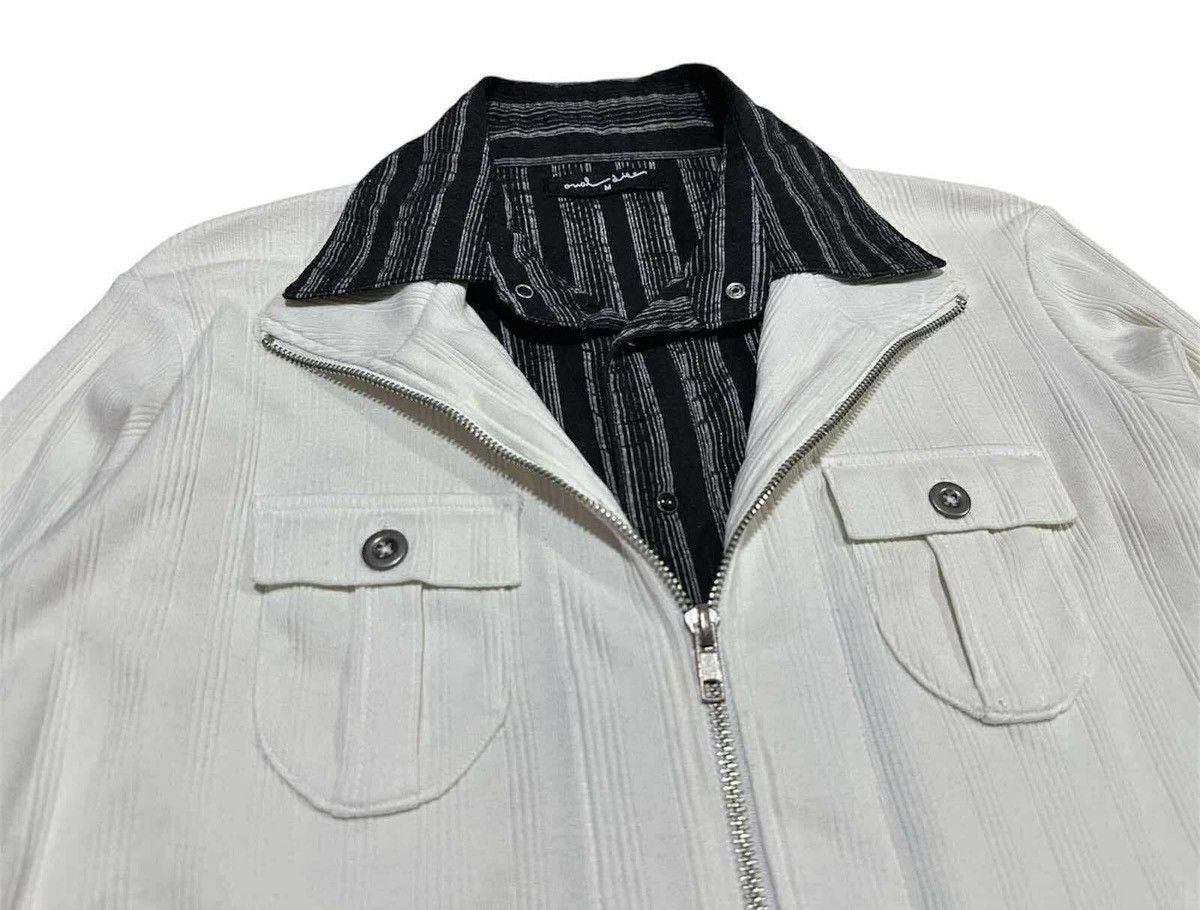 Japanese Brand 🔥Sick Y2K Oval Dice Ribbed Knit Double Layer Shirt Goth Punk Size US M / EU 48-50 / 2 - 6 Thumbnail
