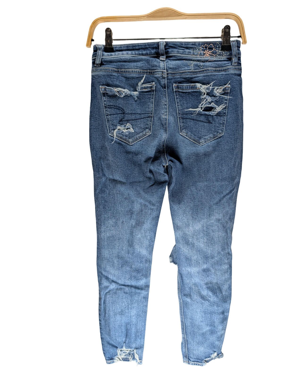 American Eagle Outfitters American Eagle Distressed Rigid Denim Jeans – Size 00R Size 24" / US 00 / IT 34 - 4 Thumbnail