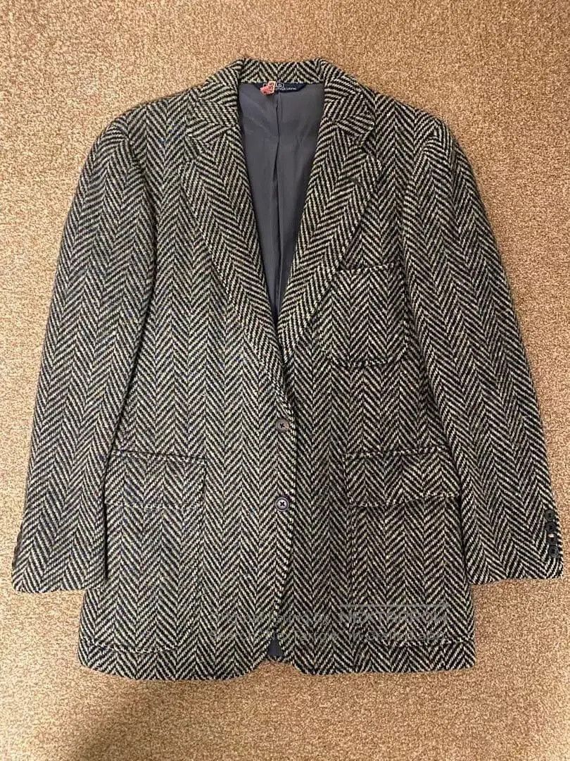 Ralph Lauren Blue Label RL Vintage Herringbone Tweed Blazer. Size US M / EU 48-50 / 2 - 1 Thumbnail