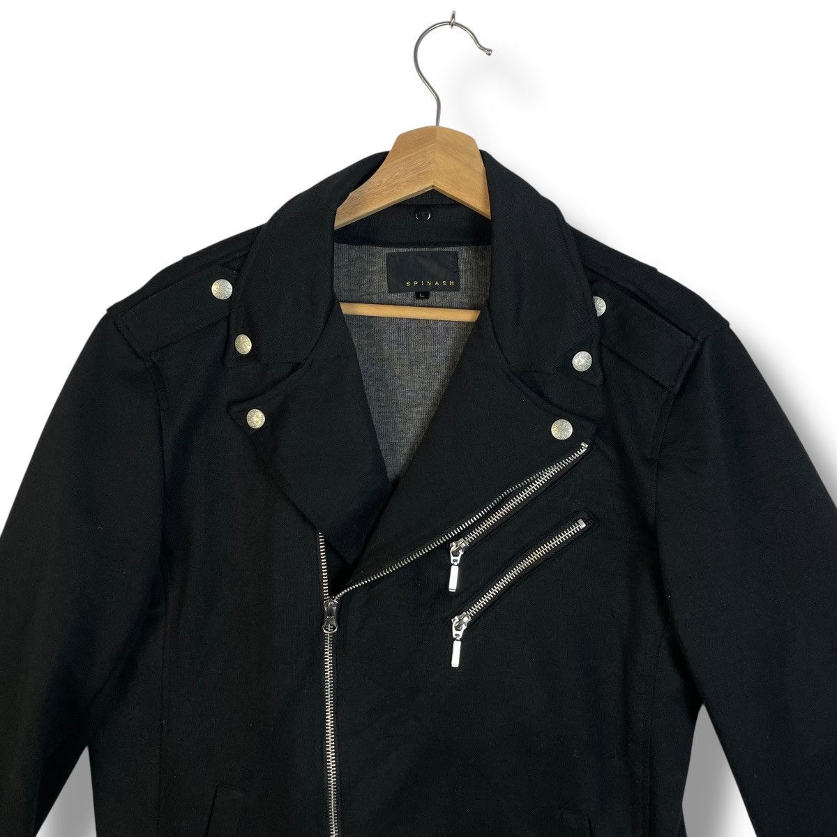 If Six Was Nine 🇯🇵 SPINASH MOLESKIN DOUBLE COLLAR PUNK GOTHIC JACKET Size US L / EU 52-54 / 3 - 4 Thumbnail