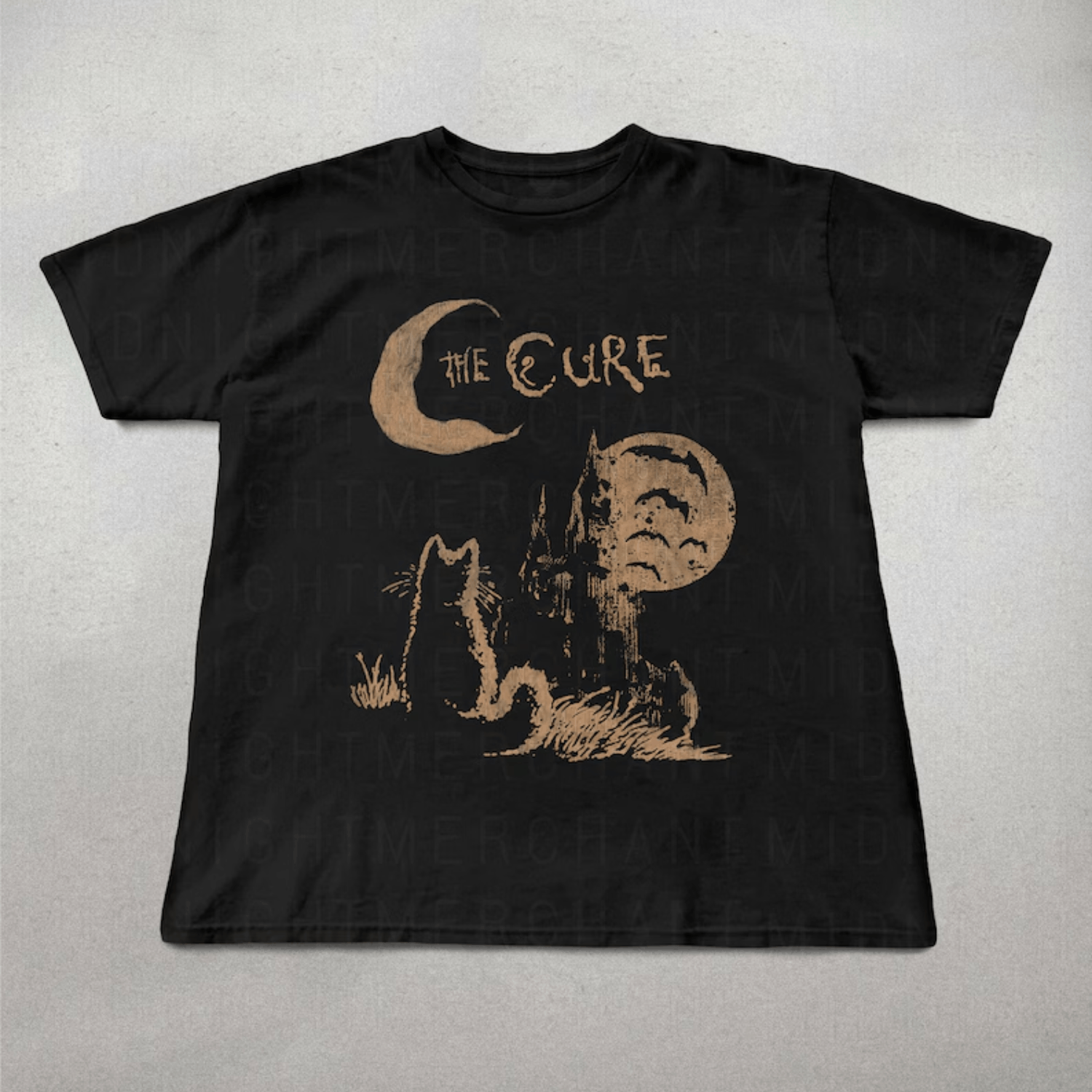 Band Tees × Vintage The Cure Cat Tee, 90s Alt Indie Rock, Cat Lover Gift Size US L / EU 52-54 / 3 - 2 Thumbnail