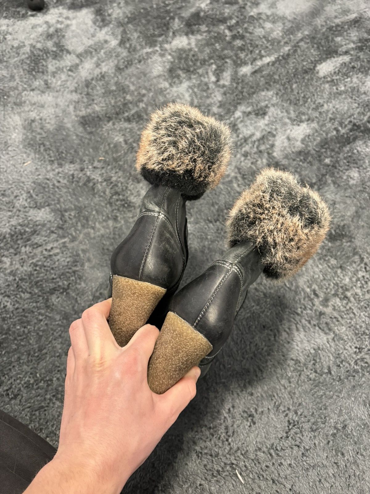 Isabel Marant Vintage Isabel Marant Style Fur Heels Boots Size US 8 / IT 38 - 8 Thumbnail