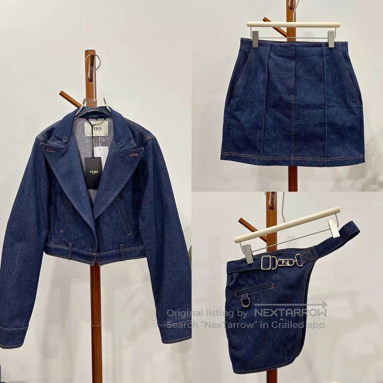 Fendi Fendi Denim Suit Set Size 44. Size US M / EU 48-50 / 2 - 1 Thumbnail