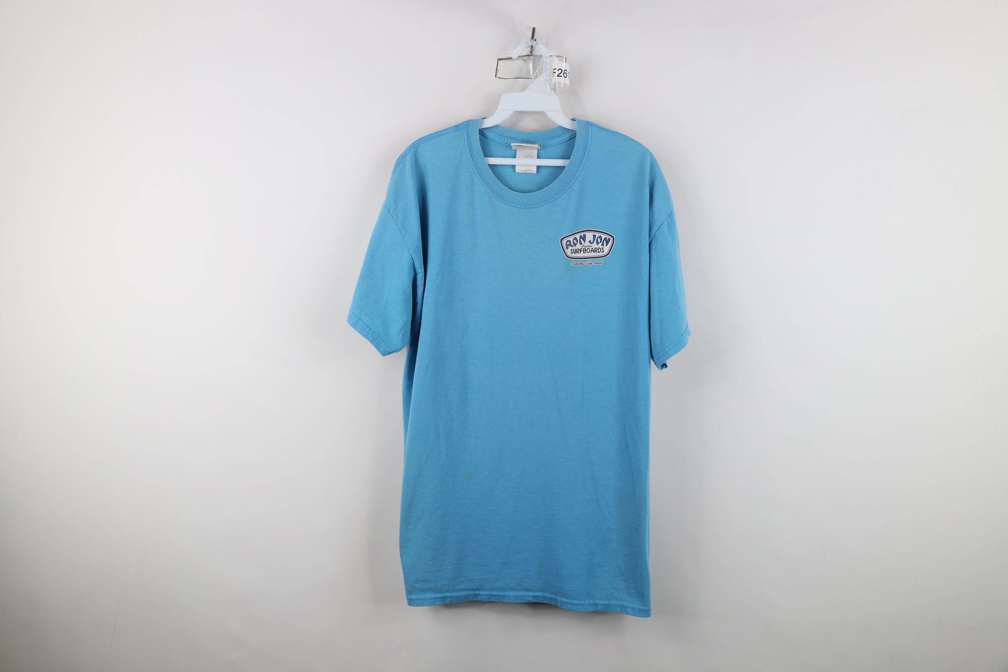 Vintage Vintage Ron Jon Surfboards Spell Out Surfing T-Shirt Blue Size US L / EU 52-54 / 3 - 1 Thumbnail