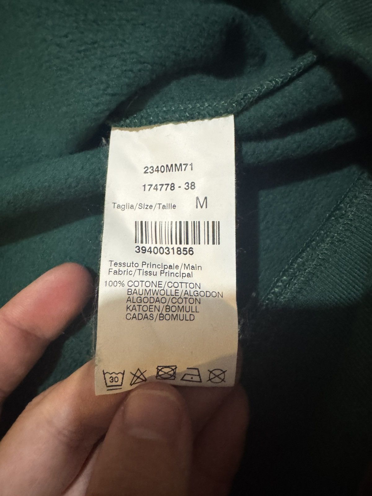 MSGM MSGM logo collar sweatshirt in green Size US M / EU 48-50 / 2 - 4 Thumbnail