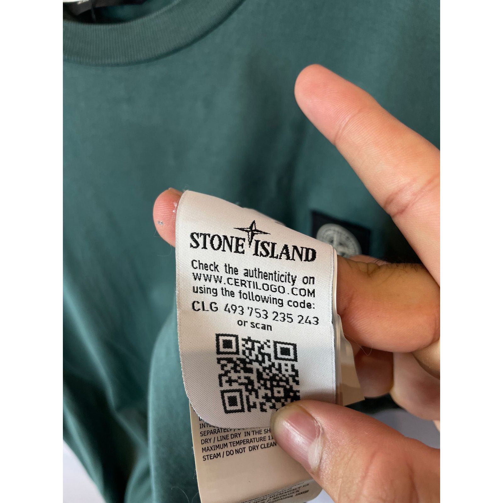 Stone Island Stone Island Tee Green Used Small Size US S / EU 44-46 / 1 - 5 Thumbnail