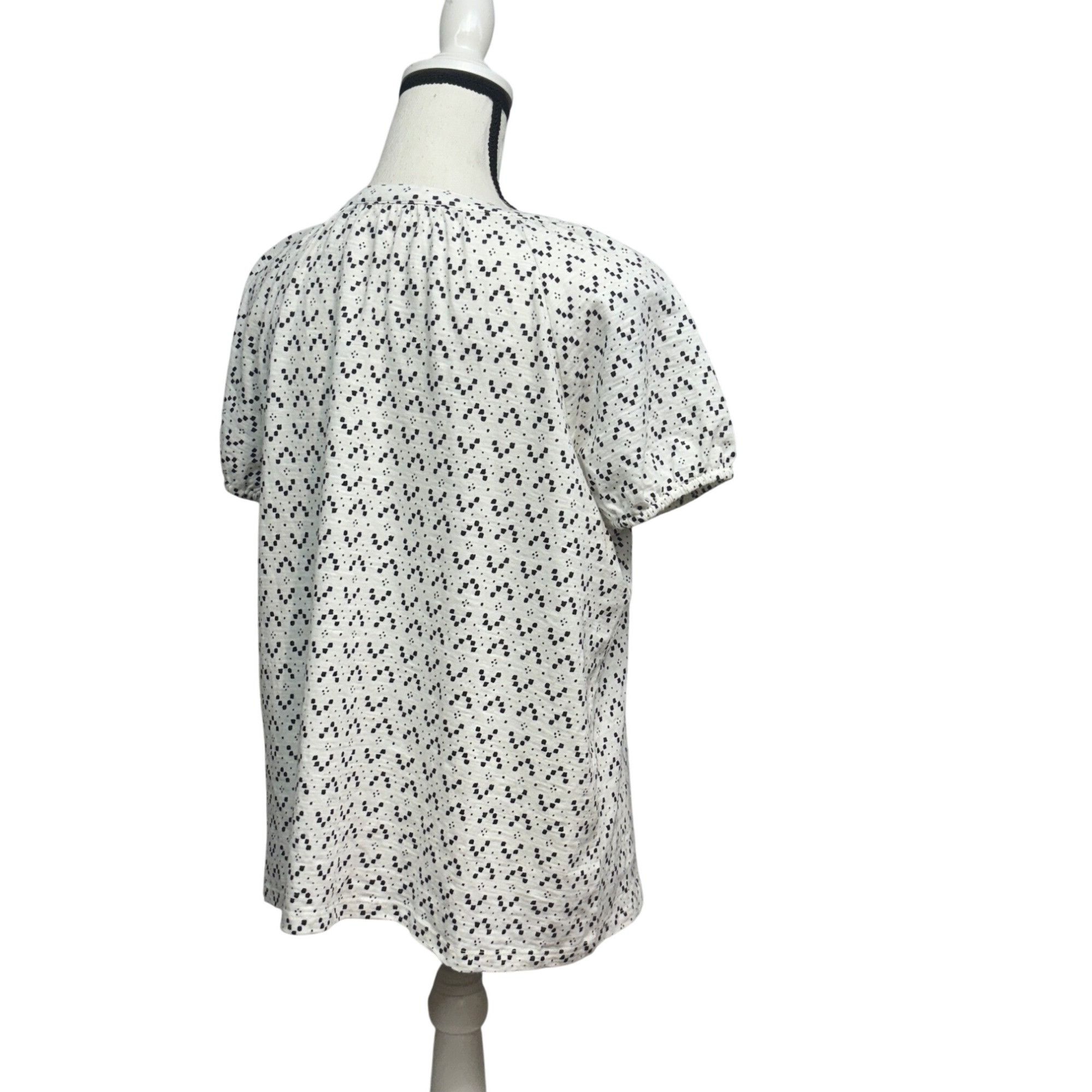 Style & Co Style & Co Women’s Petites Reglan Sleeve Printed Split Neck Size M / US 6-8 / IT 42-44 - 2 Thumbnail