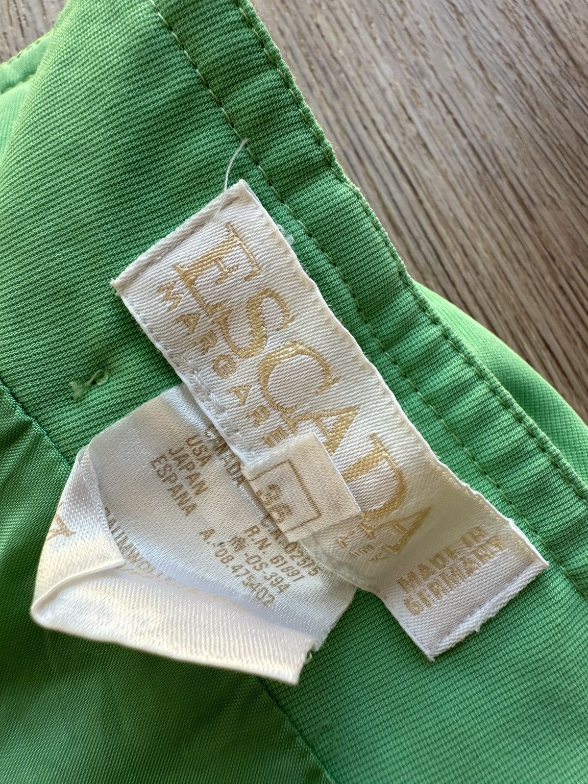 Escada Vintage Escada Green Cotton Midi Skirt Size 36" / US 14 / IT 50 - 9 Thumbnail