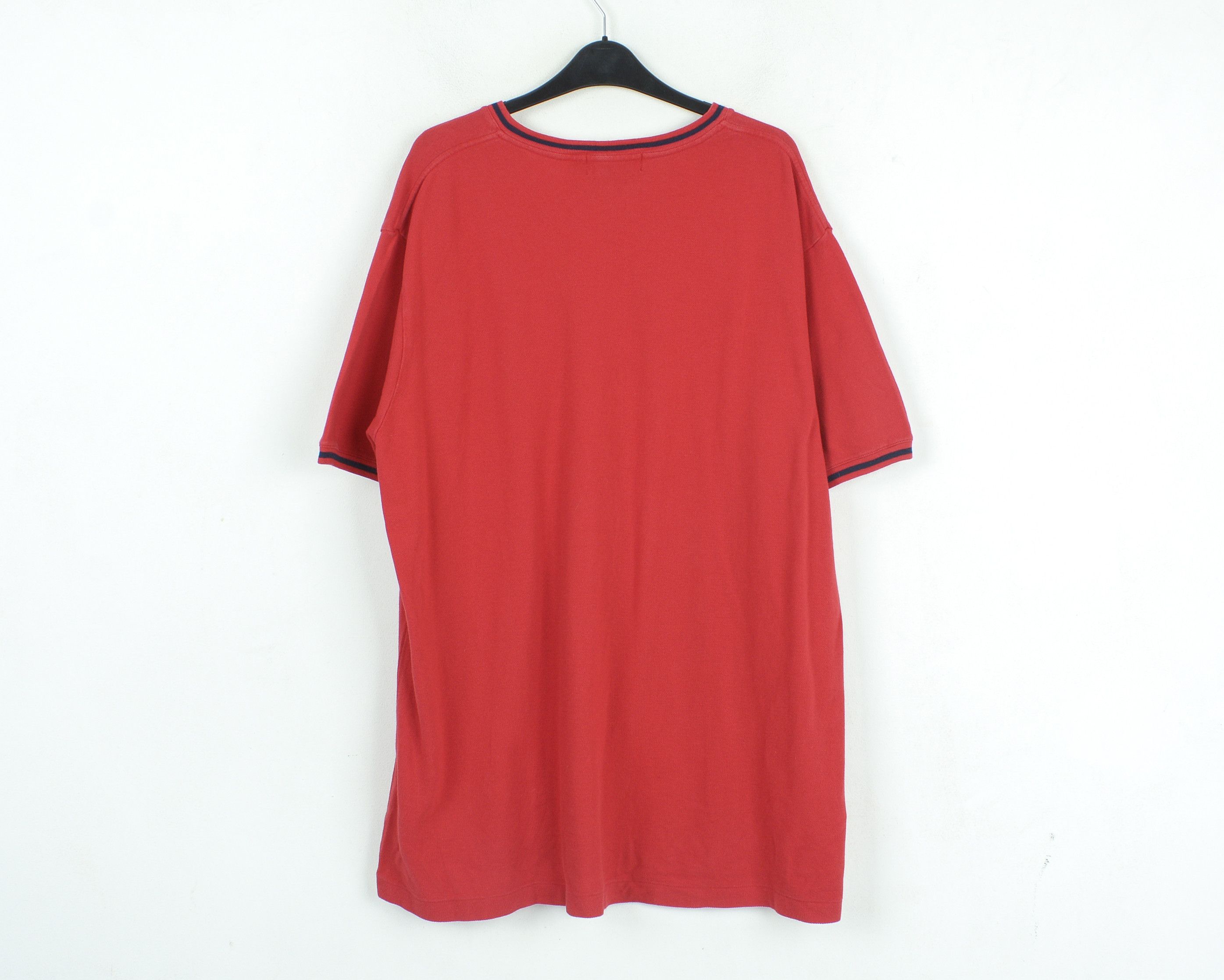 Polo Ralph Lauren Vintage Shirt Short Sleeved Tee Top T-shirt Red Retro V Neck Size US XL / EU 56 / 4 - 9 Thumbnail