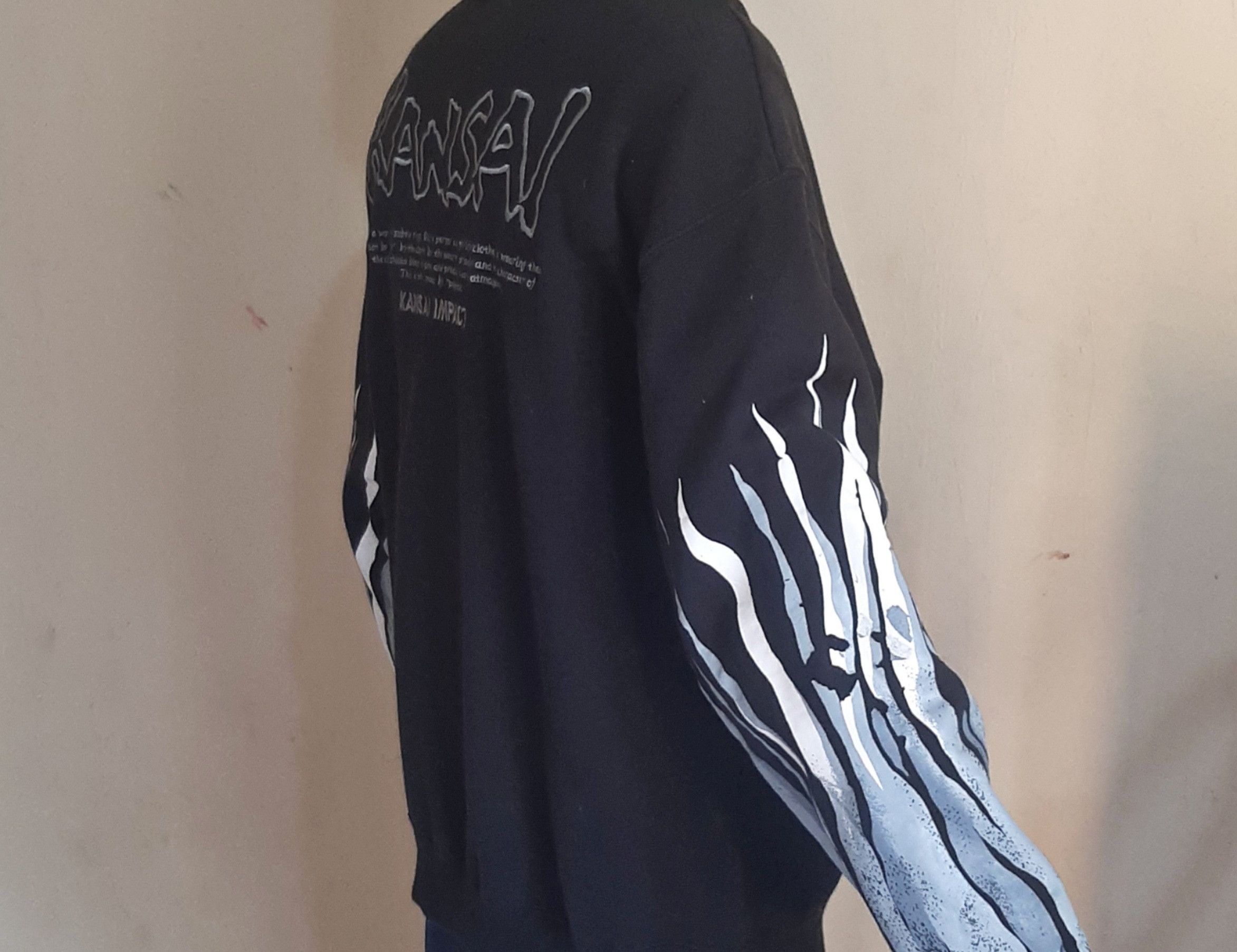 Kansai Yamamoto Vintage Kansai Yamamoto Flame Sweatshirt Size US L / EU 52-54 / 3 - 6 Thumbnail