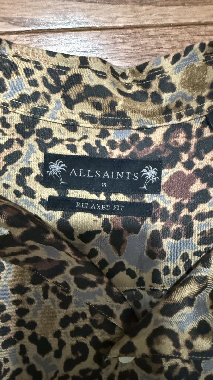 Allsaints All Saints Leopard Casual Button Up - Medium Size US M / EU 48-50 / 2 - 2 Thumbnail