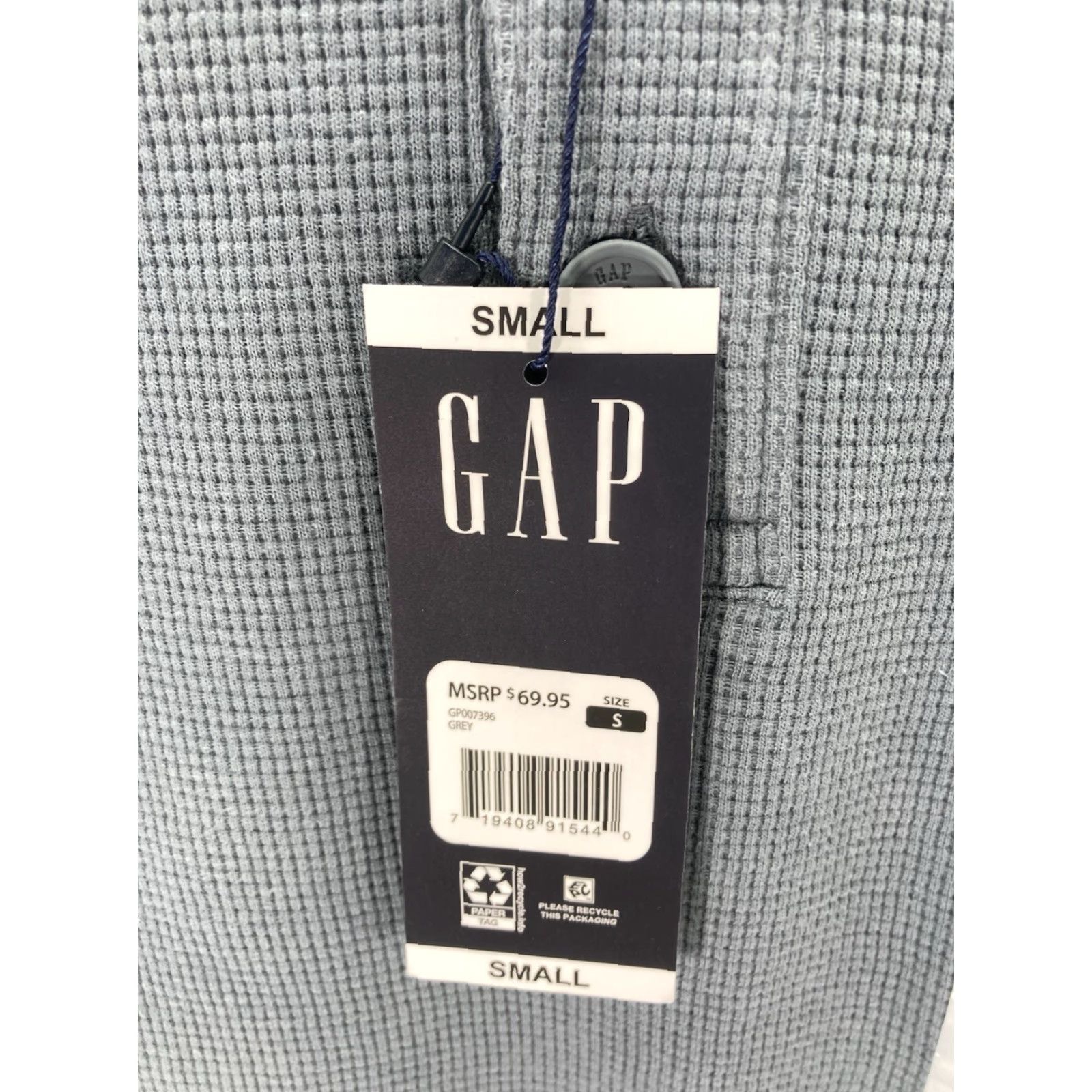 Gap Gap Waffle Henley Hoodie Shirt Men Size Small Gray Long Sleeve Pullover NWT Size US S / EU 44-46 / 1 - 4 Thumbnail