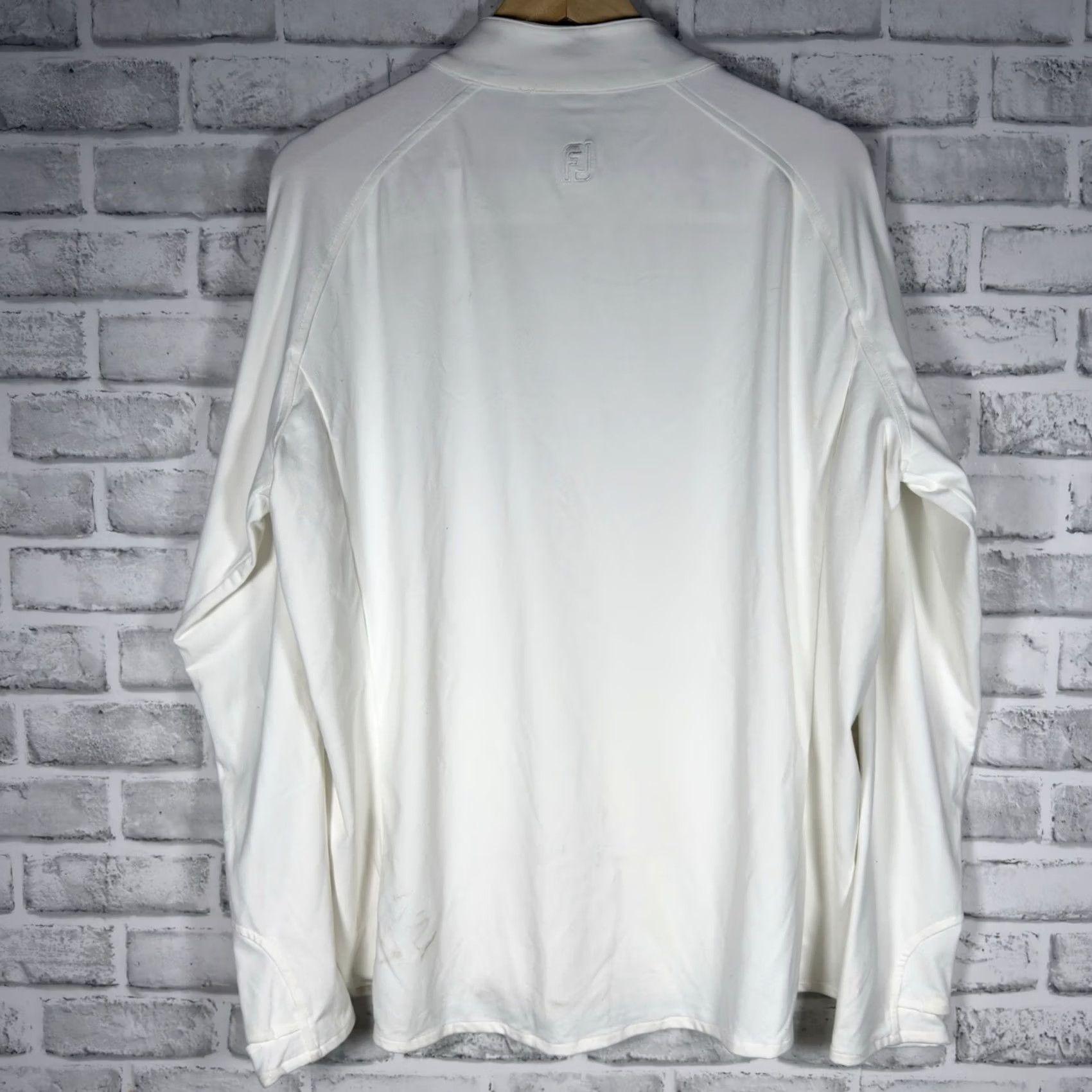 Footjoy FootJoy Jacket Mens XL White Full Zip Quilted 100% Polyester Windbreaker Size US XL / EU 56 / 4 - 5 Thumbnail